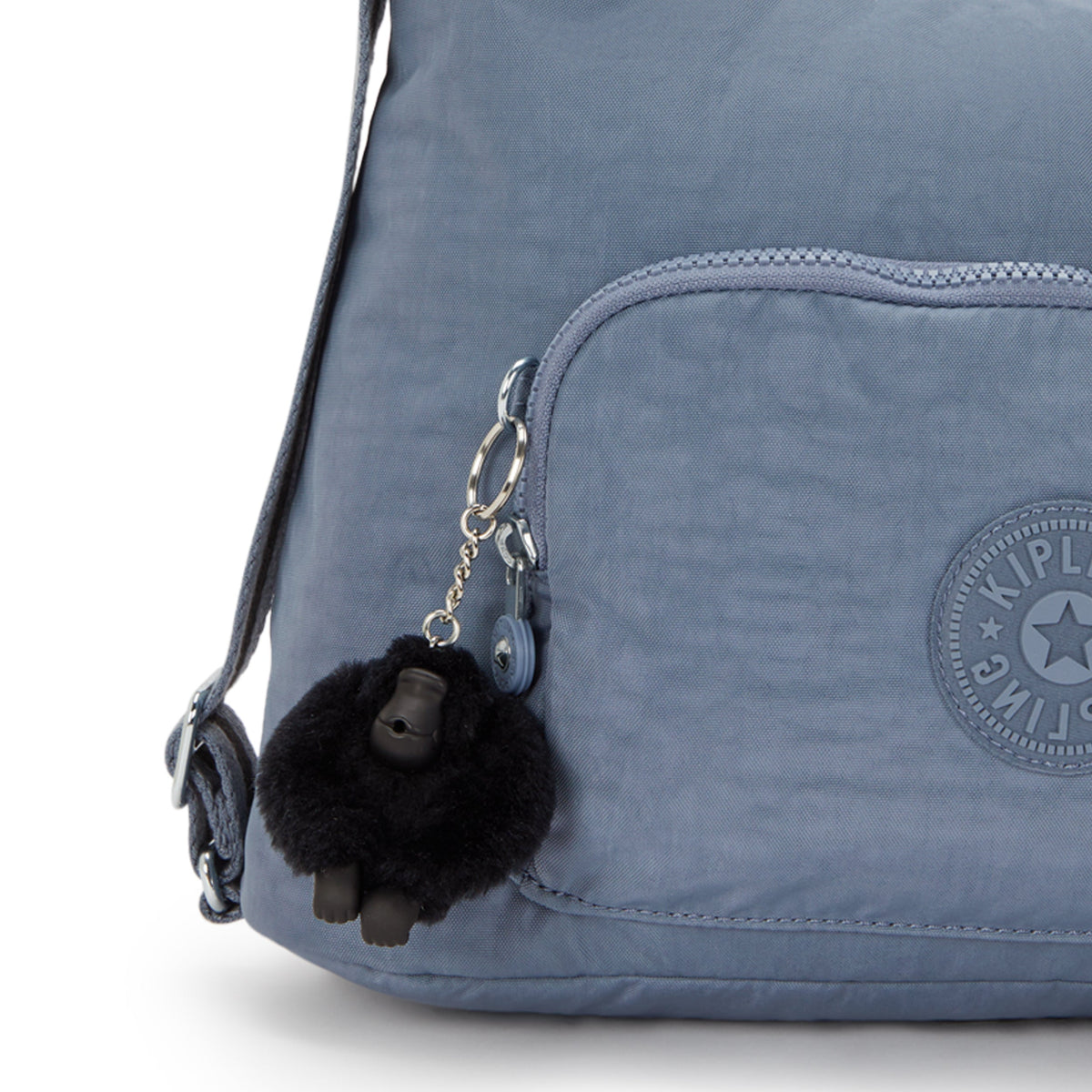 حقيبة كتف متوسطة Kipling Yenna Blue Stone (قابلة للتحويل إلى حقيبة ظهر) I6721-6FB