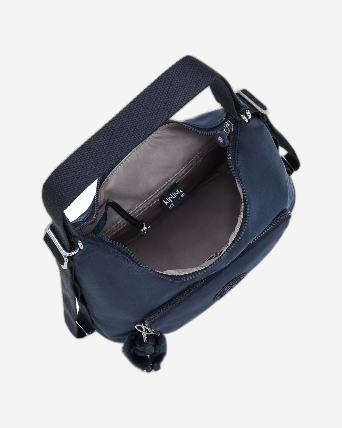KIPLING Yenna Blue Bleu حقيبة كتف متوسطة (قابلة للتحويل إلى حقيبة ظهر) I6721-96V
