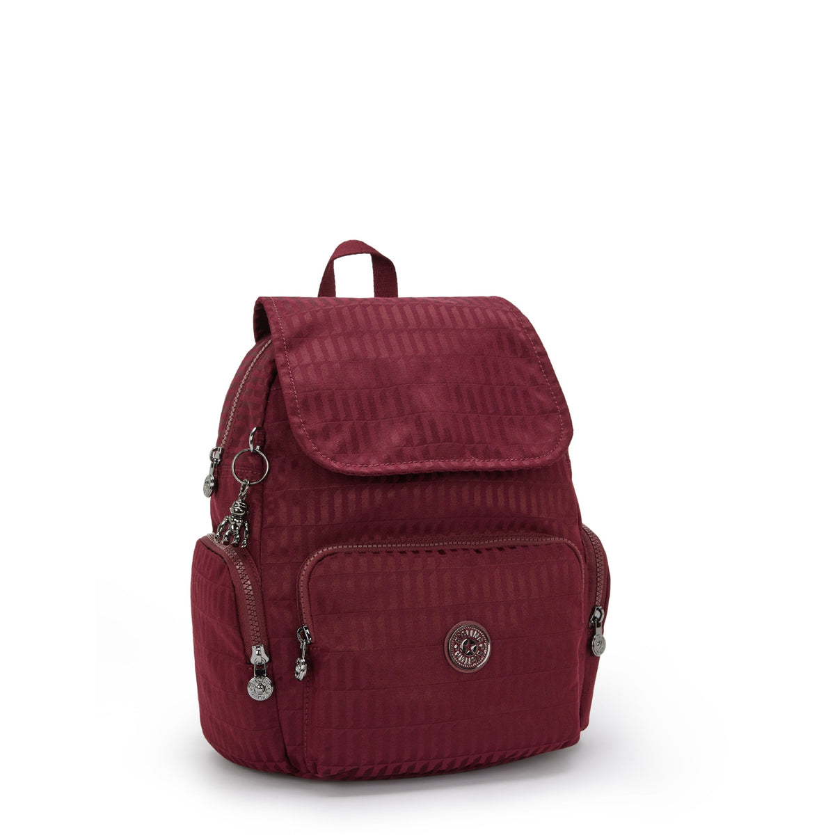 Kipling City Zip S Maroon Tile Jq حقيبة ظهر صغيرة I6749-9HX