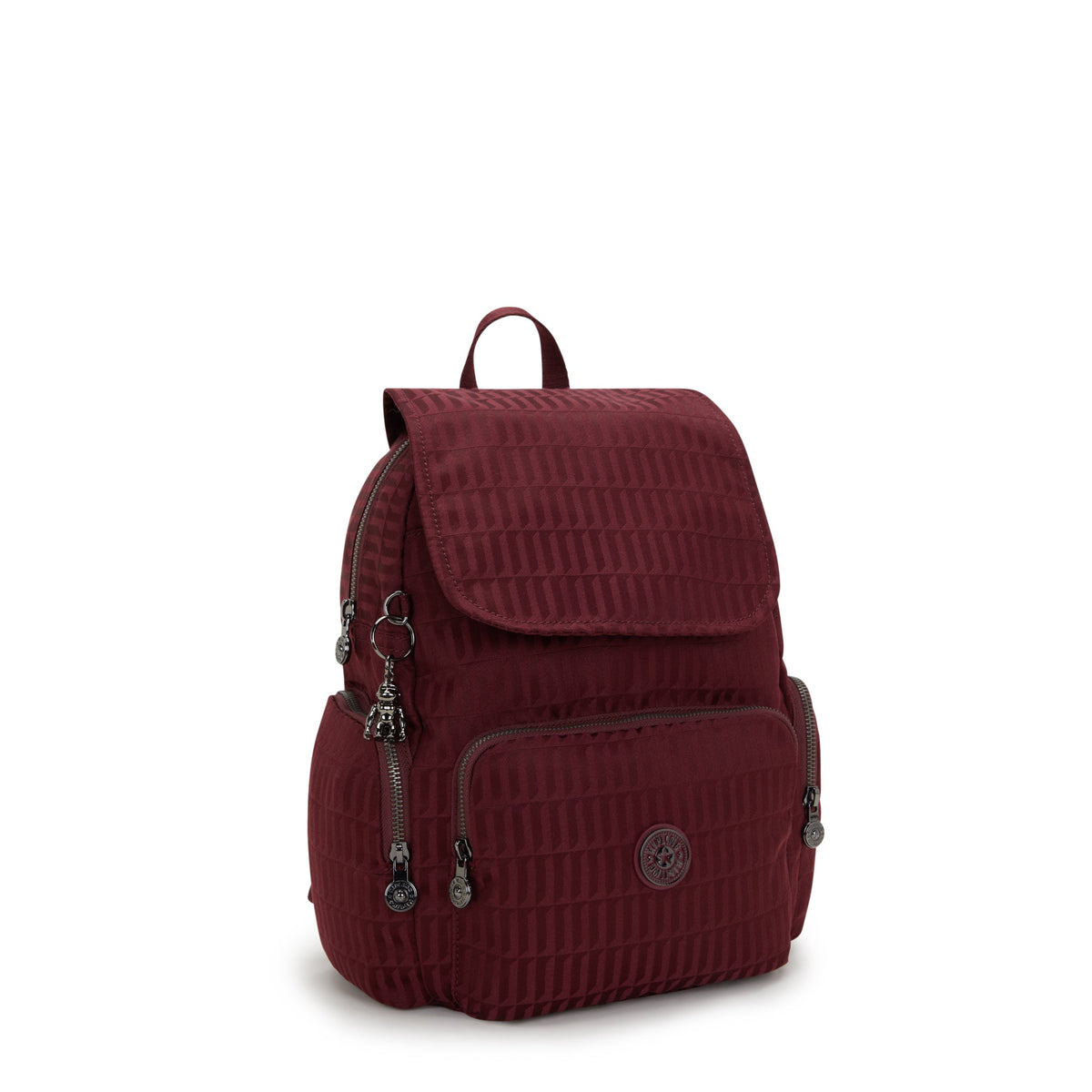 Kipling City Zip S Maroon Tile Jq حقيبة ظهر صغيرة I6749-9HX