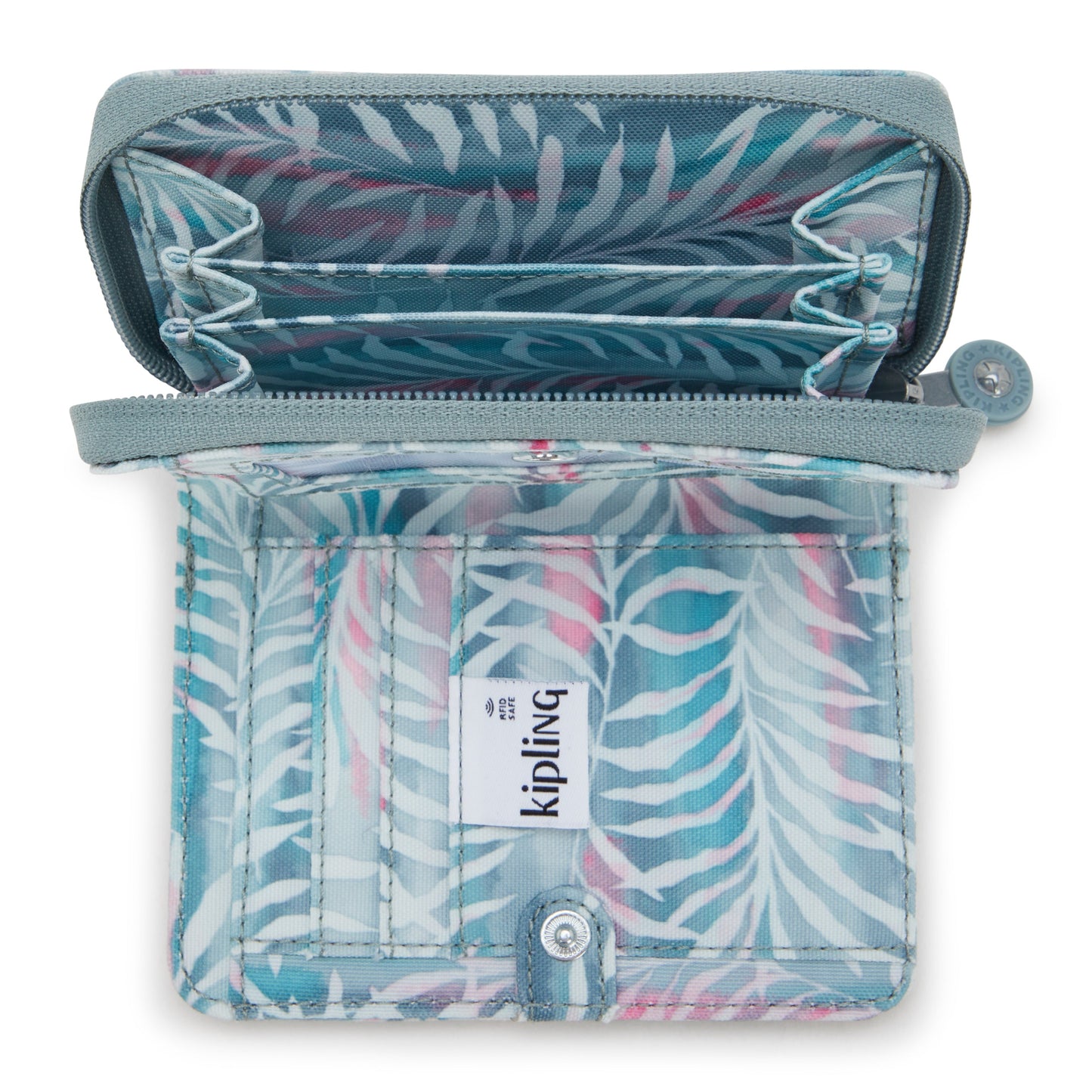 محفظة Kipling Money Love Palmtree Leaves متوسطة الحجم I6791-3QN