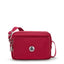 حقيبة كتف متوسطة الحجم Kipling Abanu M باللون الأحمر والنبيذ الأحمر I6847-6SE