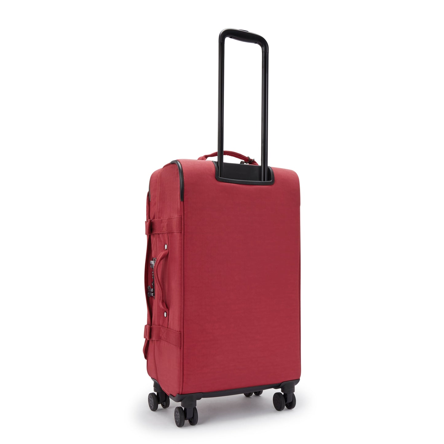 حقيبة سفر Kipling Spontaneous M متوسطة الحجم بعجلات، لون أحمر جذاب، I6918-4SS