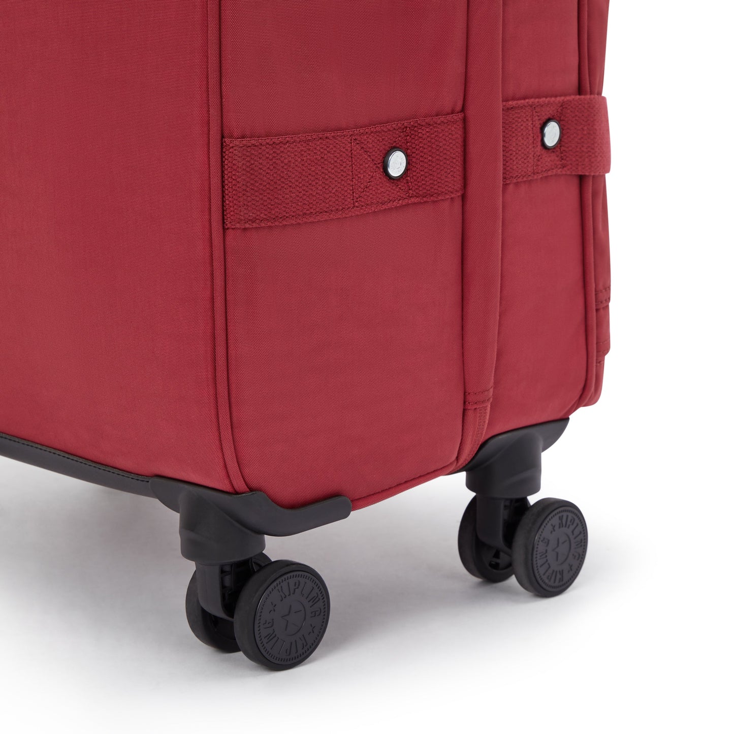حقيبة سفر Kipling Spontaneous M متوسطة الحجم بعجلات، لون أحمر جذاب، I6918-4SS