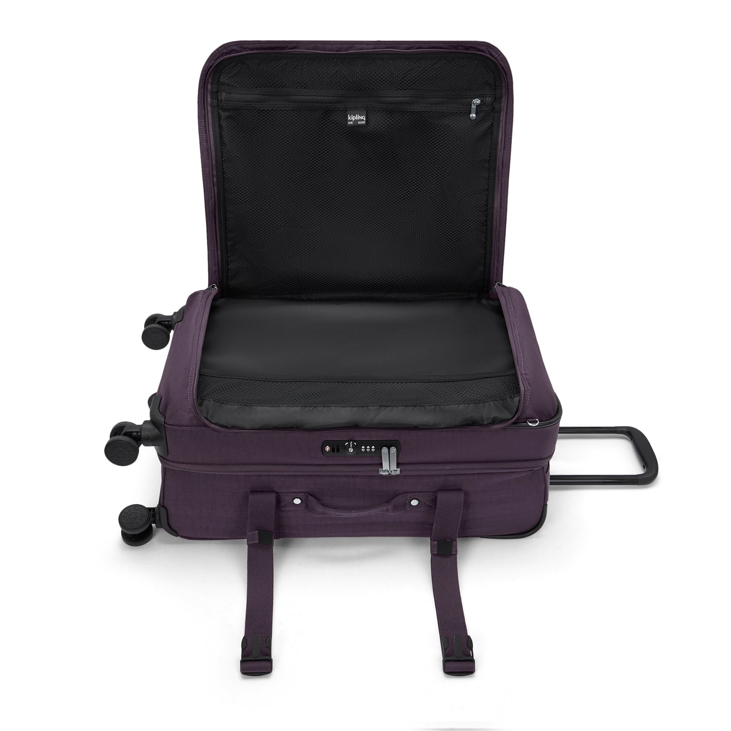 حقيبة سفر Kipling Spontaneous M Ultimate Plum متوسطة الحجم بعجلات I6918-67U