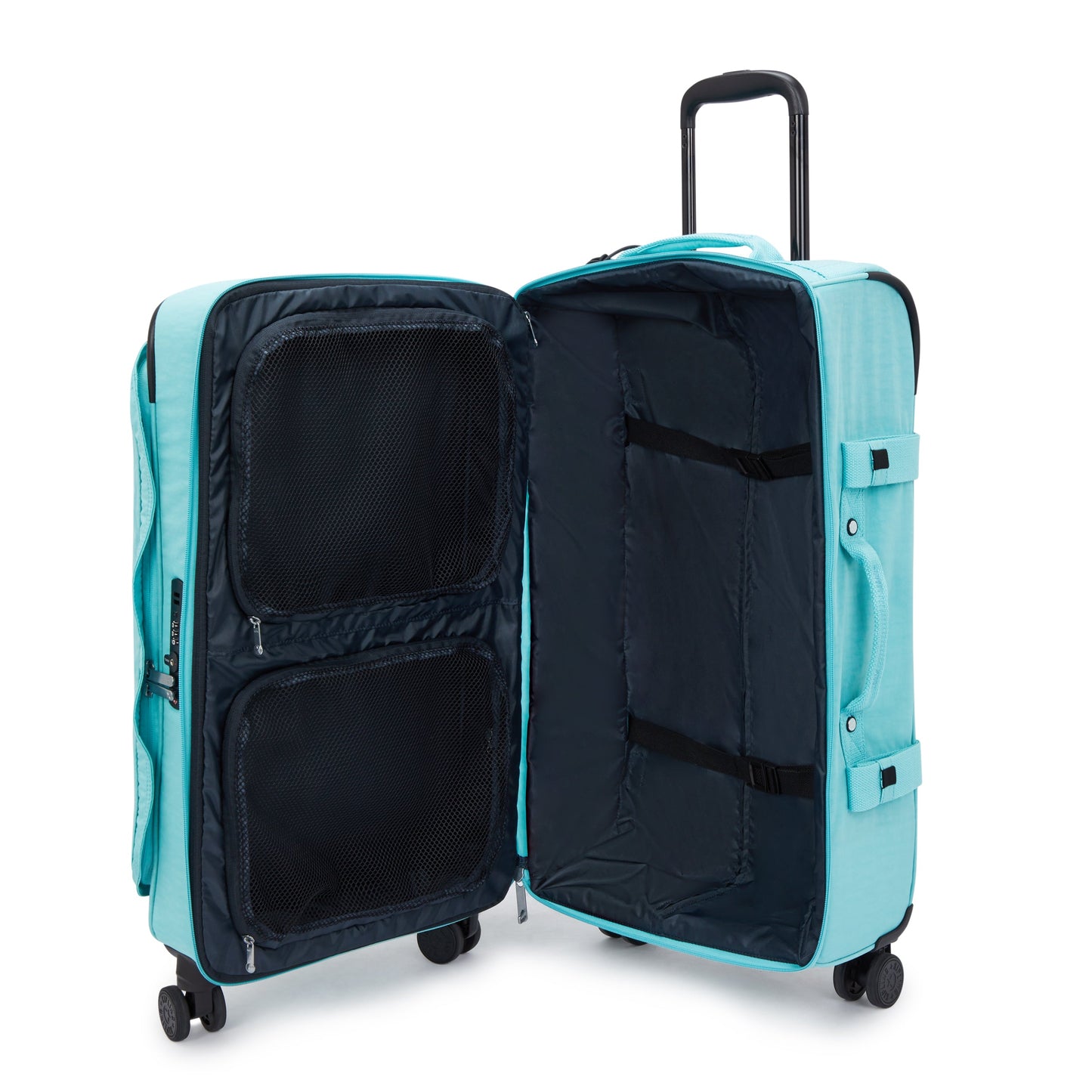 حقيبة سفر Kipling Spontaneous M متوسطة الحجم بعجلات بلون أزرق داكن C2I6918-T6E