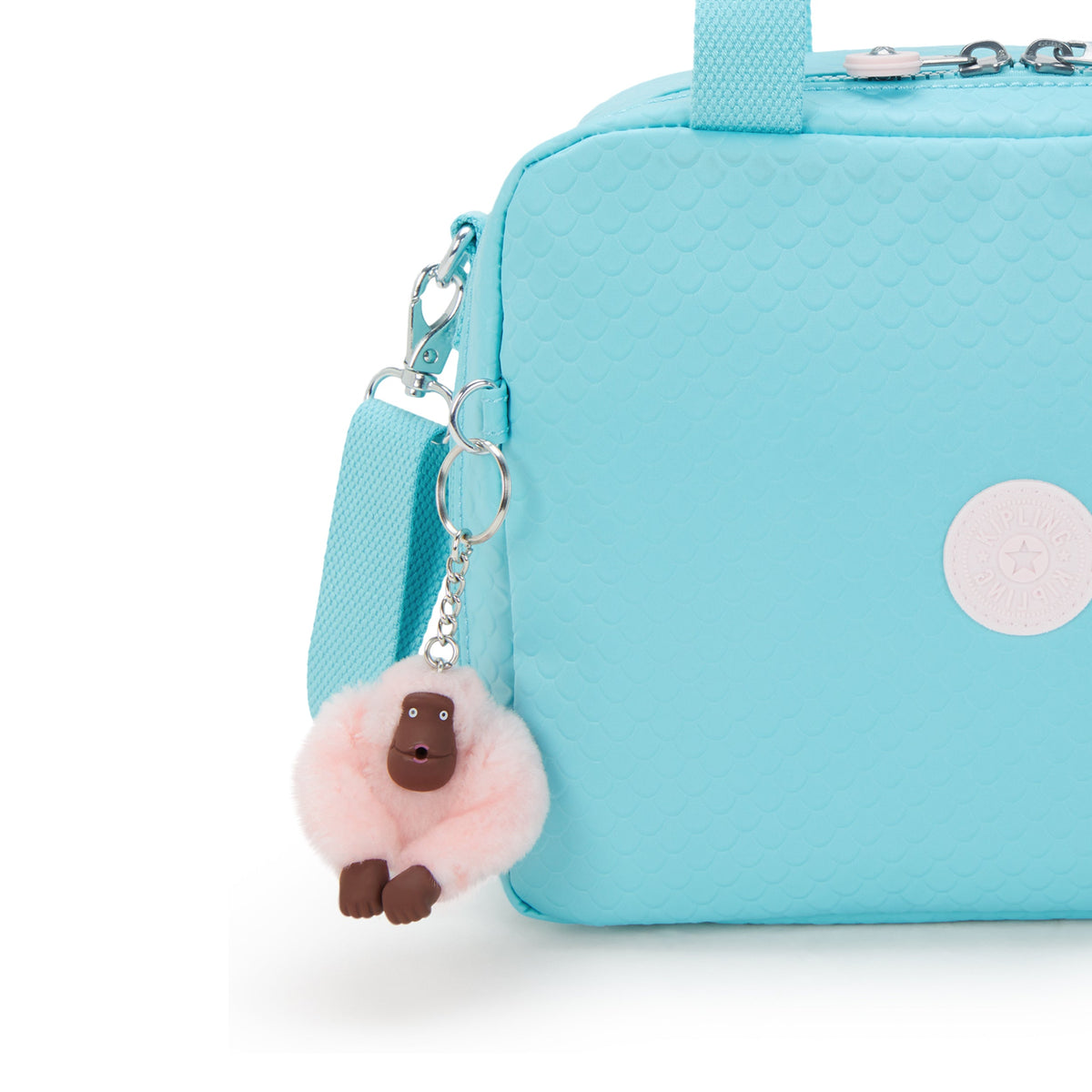 حقيبة غداء كبيرة Kipling Miyo Mermaid Emboss مع جراب عربة I6952-62H