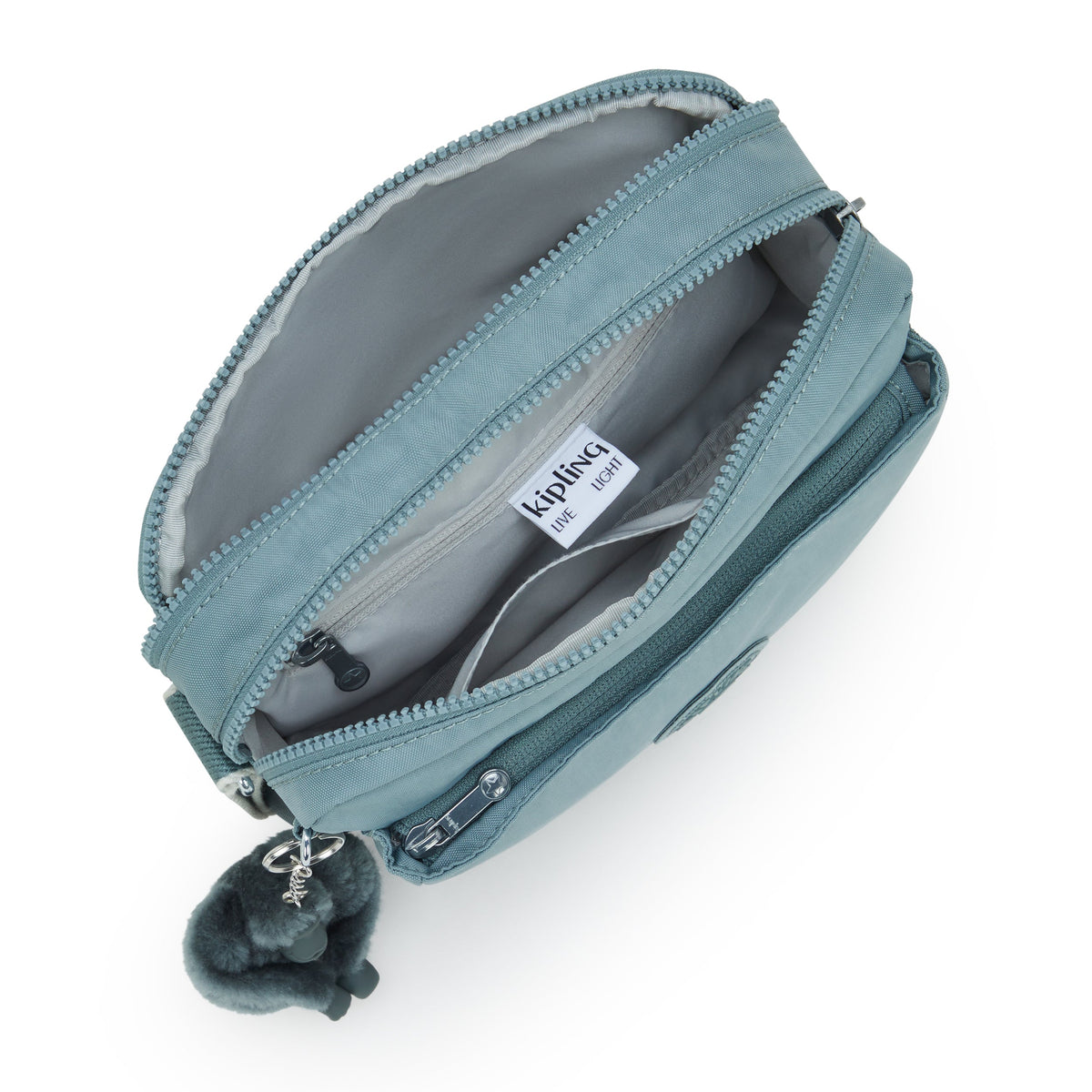حقيبة Kipling Abanu M رمادية مريحة متوسطة الحجم I7076-3NL