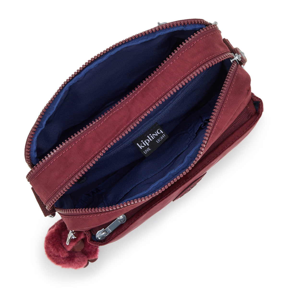 Kipling Abanu M Lounge Wine حقيبة كروس متوسطة I7076-5FW