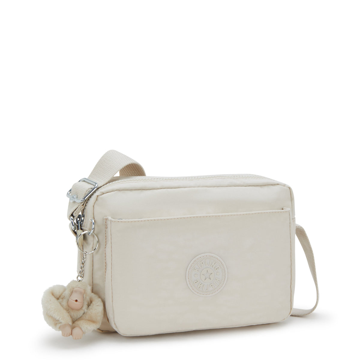 Kipling Abanu M Hideaway Beige حقيبة كروس متوسطة I7076-7JR