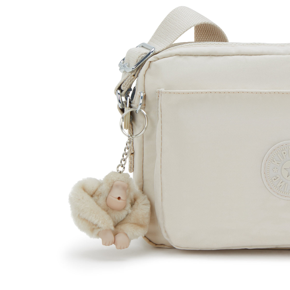 Kipling Abanu M Hideaway Beige حقيبة كروس متوسطة I7076-7JR