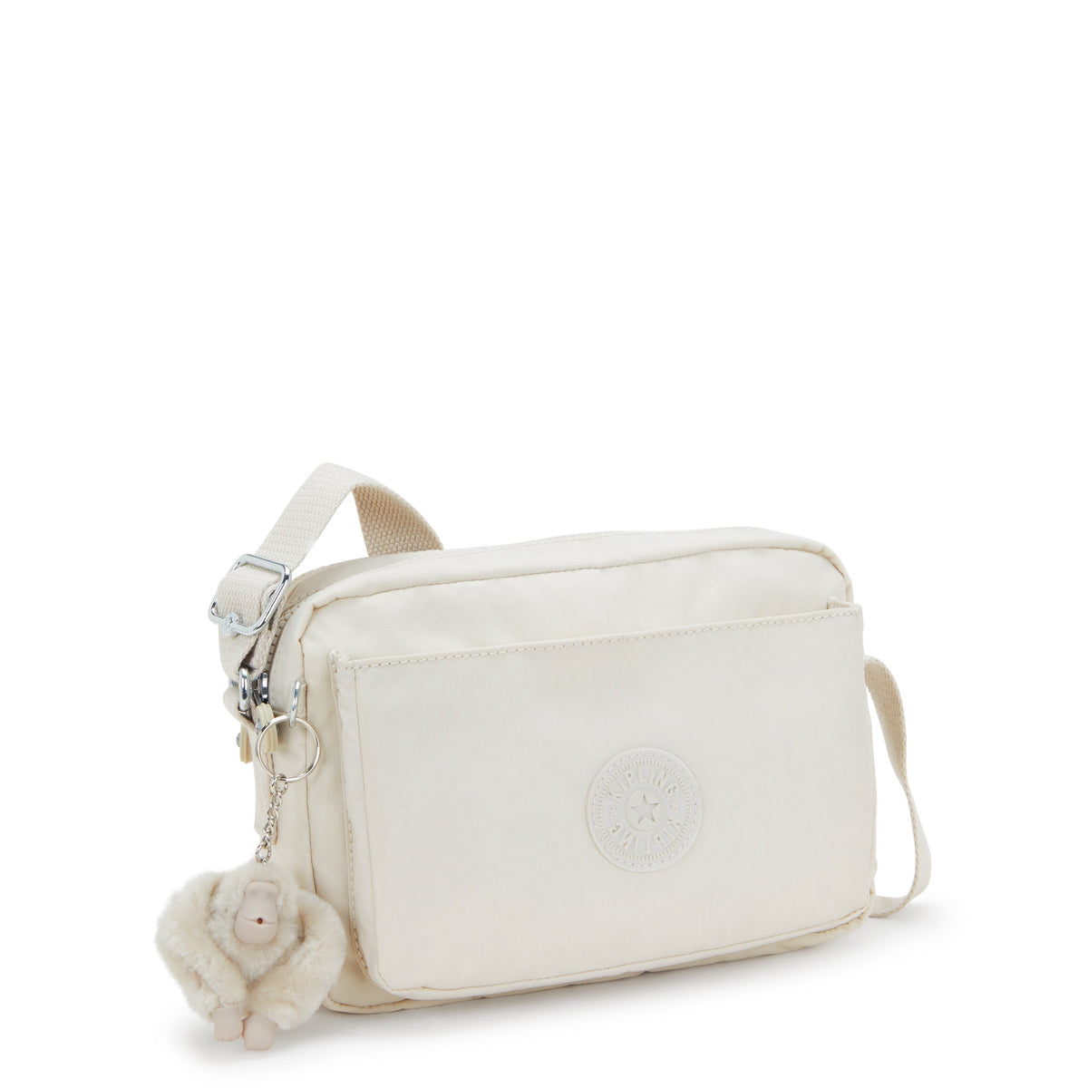 Kipling Abanu M Hideaway Beige حقيبة كروس متوسطة I7076-7JR