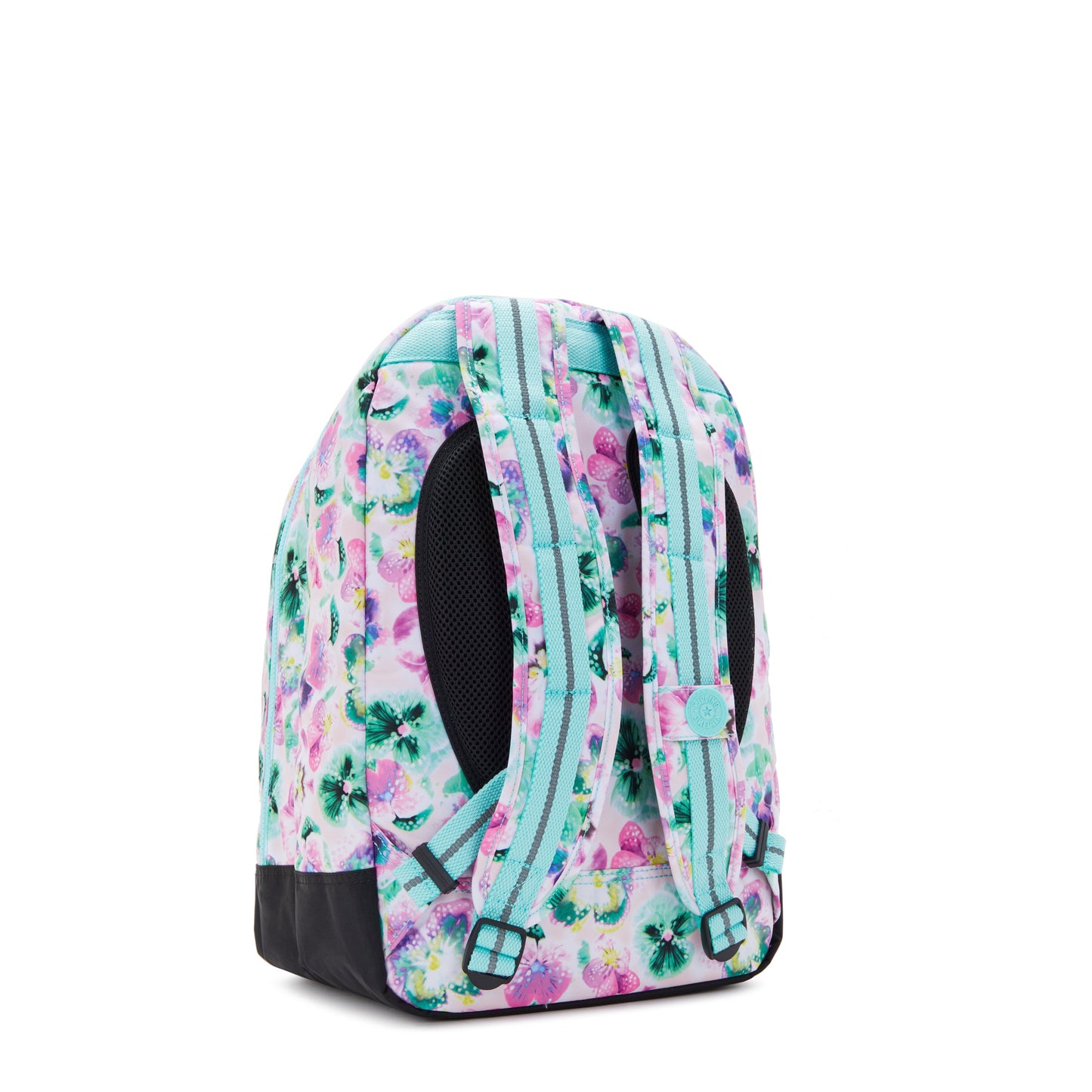 KIPLING-Class Room-حقيبة ظهر كبيرة (مع حماية للكمبيوتر المحمول)-Aqua Blossom-I7090-7EC