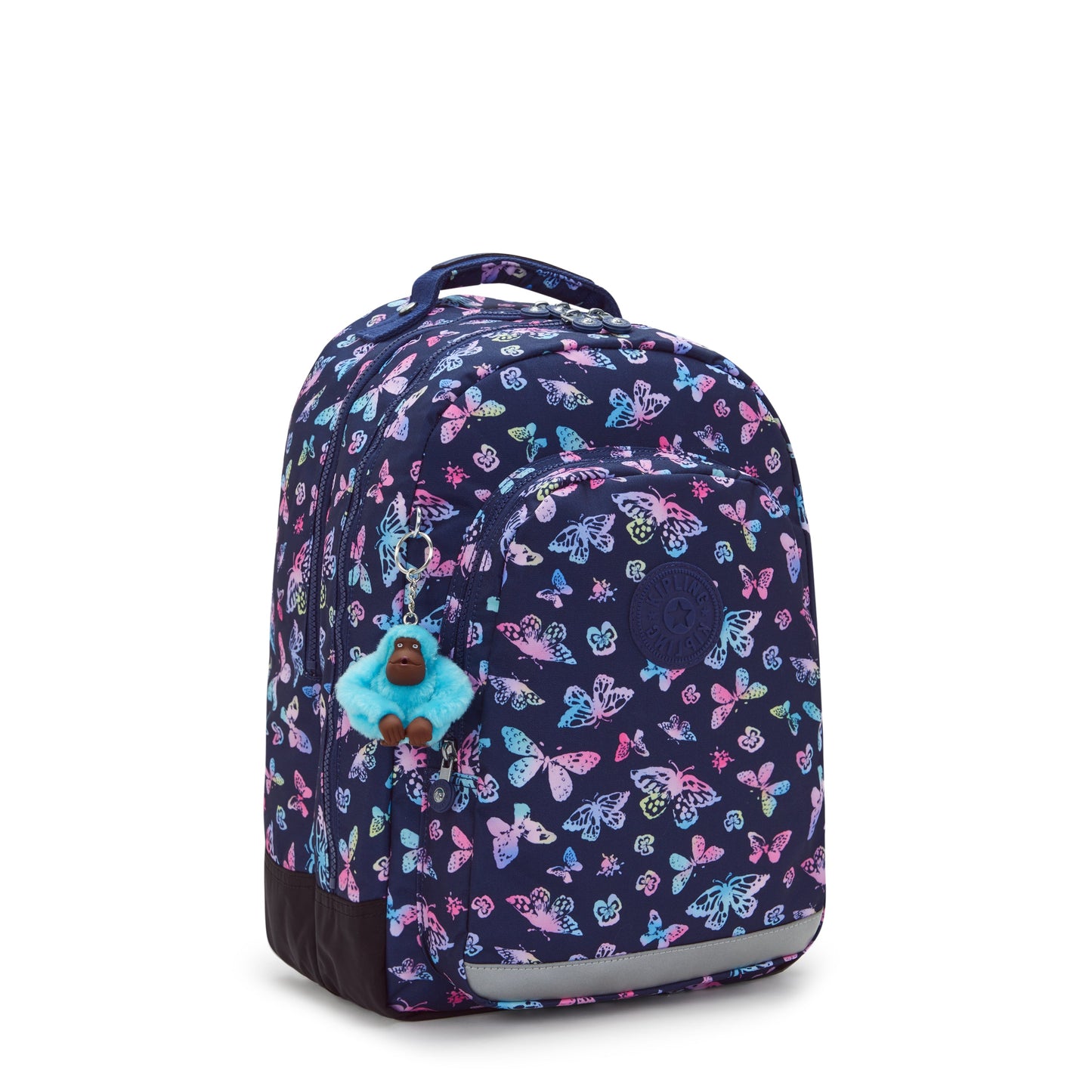 حقيبة ظهر كبيرة بتصميم Butterfly Fun من Kipling Class Room C2I7090-F5K