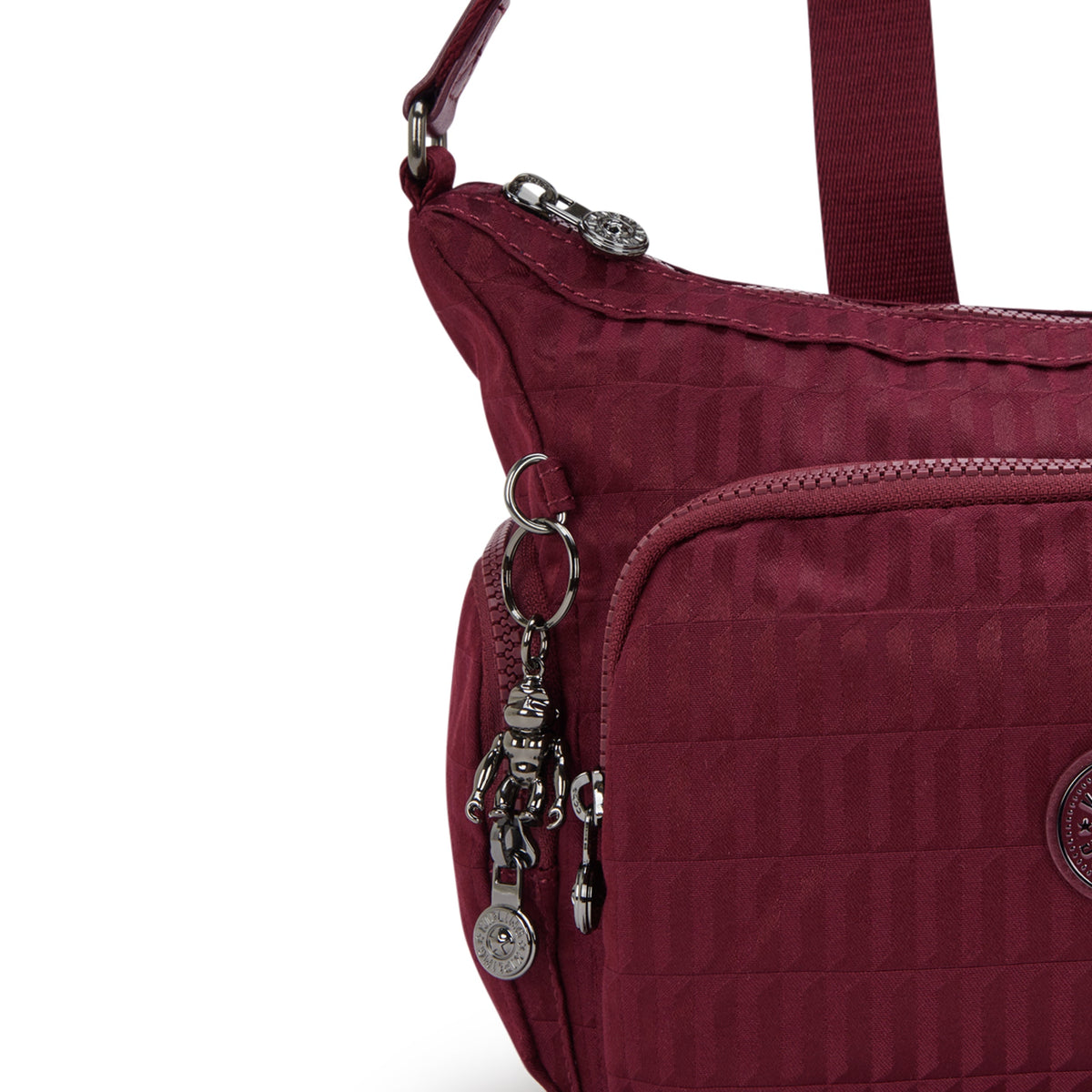 Kipling Gabb S Maroon Tile Jq حقيبة كروس متوسطة I7101-9HX
