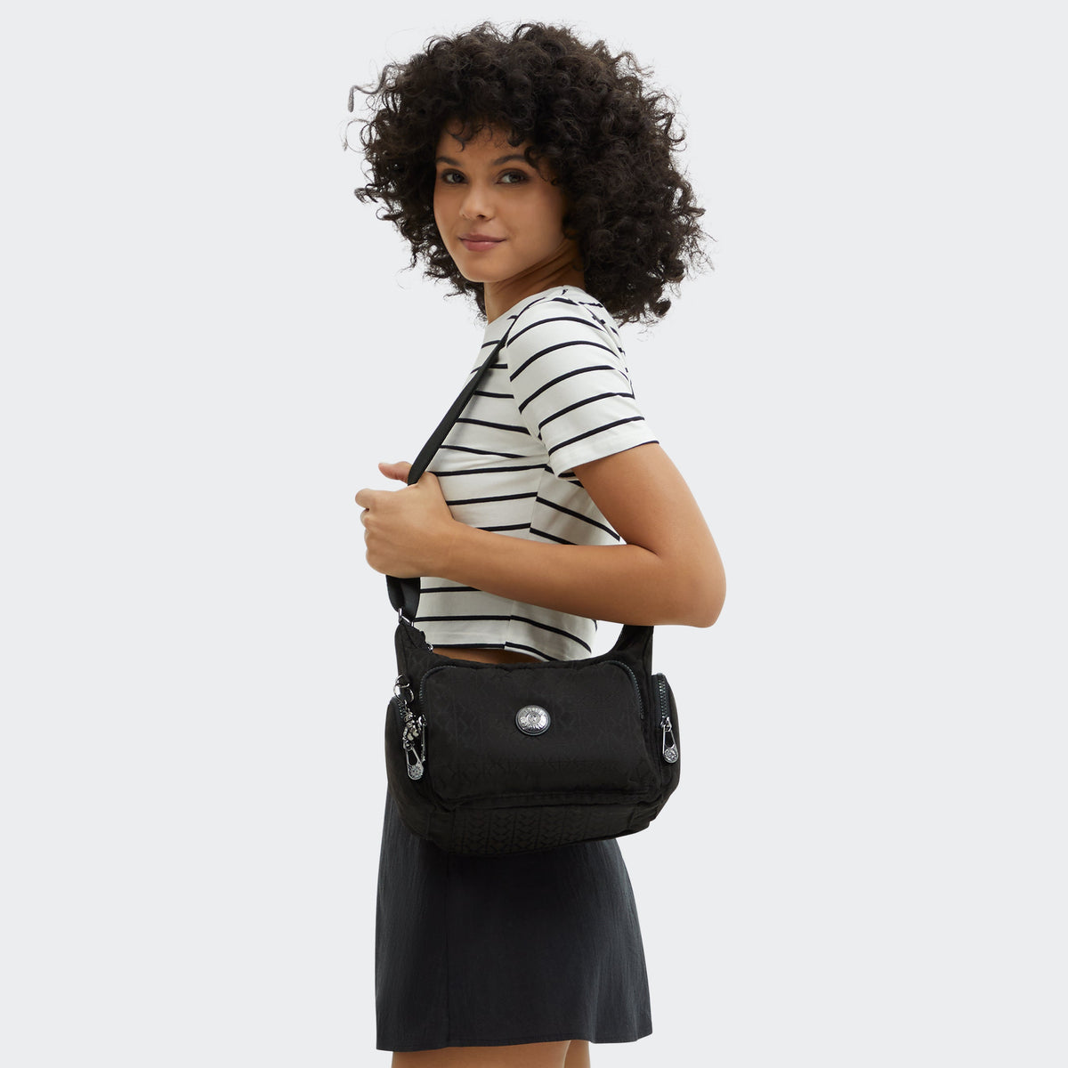 Kipling Gabb S Glorious Be Sil حقيبة كروس متوسطة I3026-42N