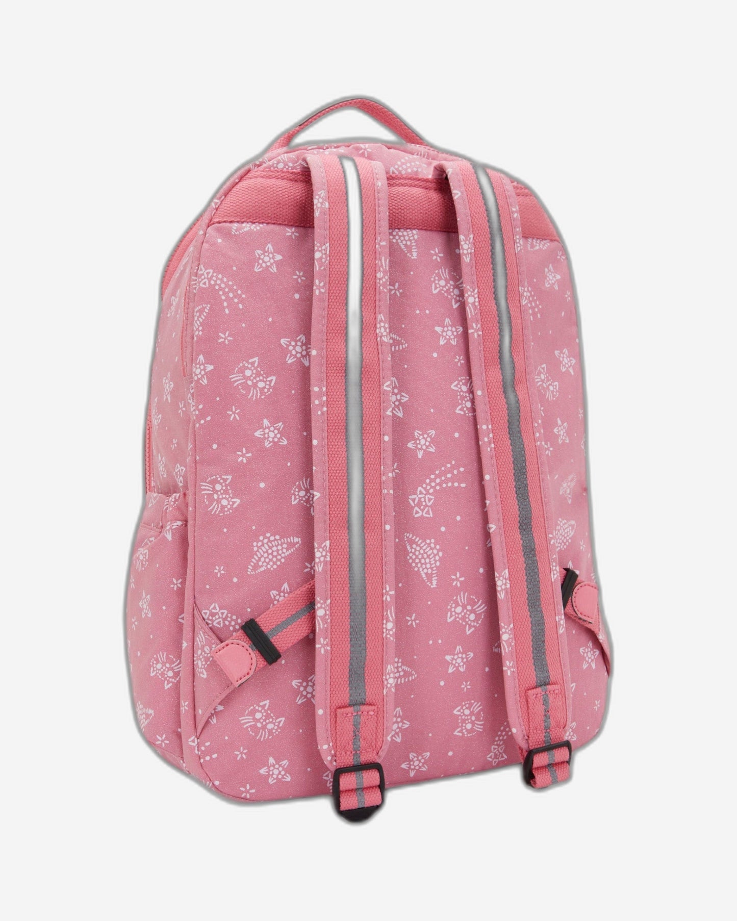 حقيبة ظهر كبيرة KIPLING Seoul Lap Glitter Cats (مع حجرة للكمبيوتر المحمول) I7135-5FR