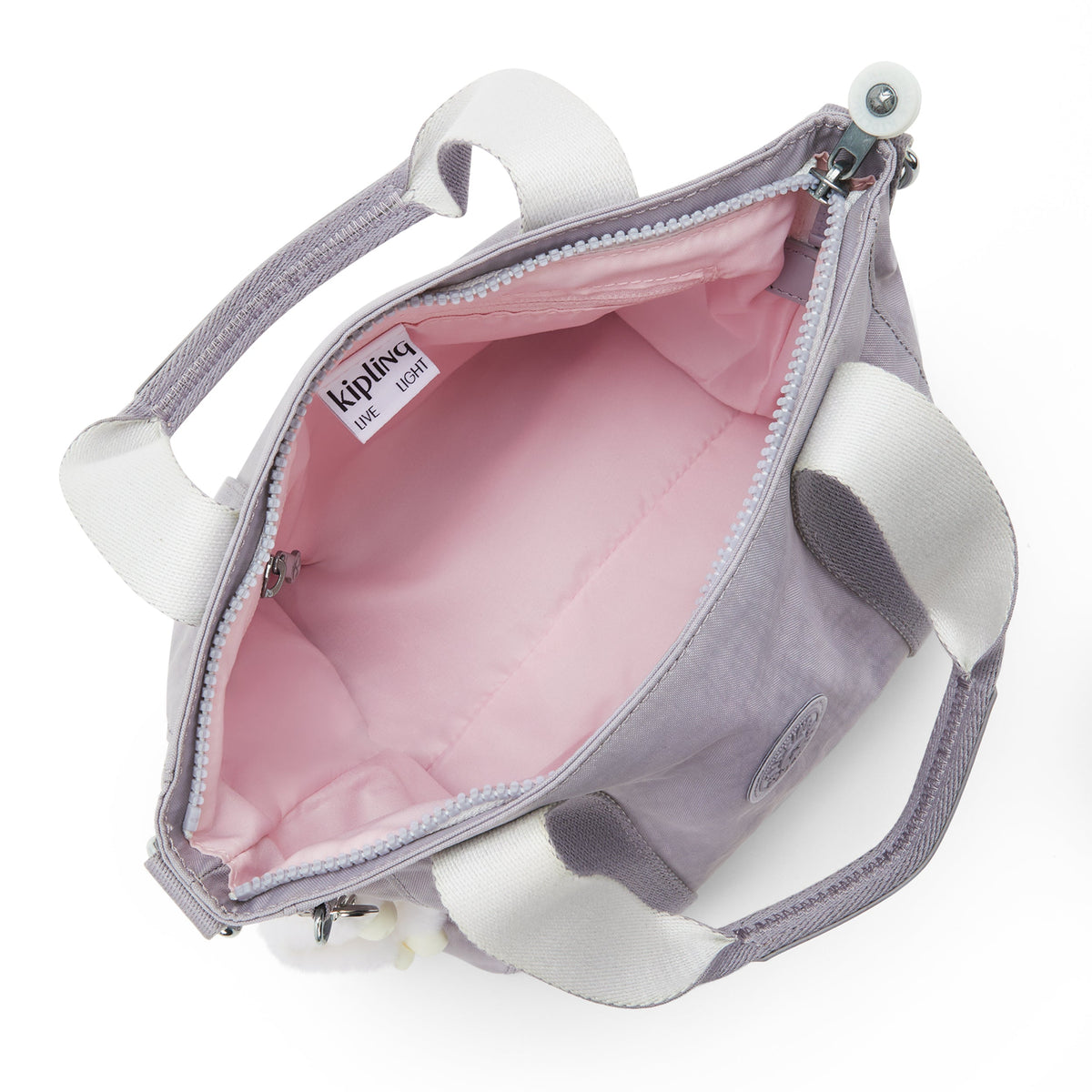 حقيبة KIPLING-Asseni Mini-Small (بحزام كتف قابل للإزالة)-رمادي فاتح-I7149-1FB