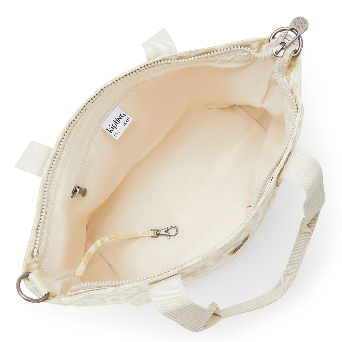 حقيبة KIPLING-Colissa S-Small (بحزام كتف قابل للفصل) - White Cheetah J-I7256-T8J