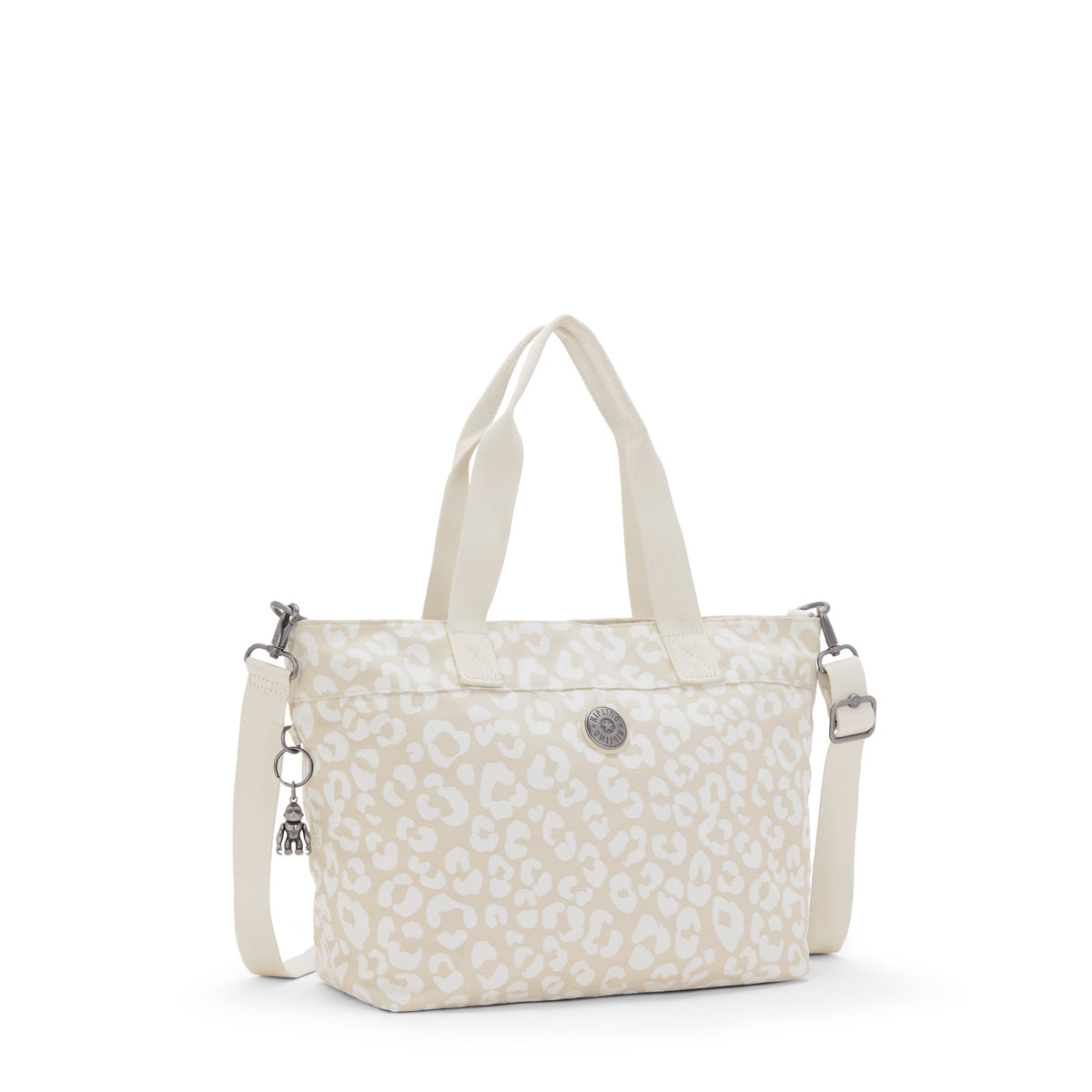 حقيبة KIPLING-Colissa S-Small (بحزام كتف قابل للفصل) - White Cheetah J-I7256-T8J