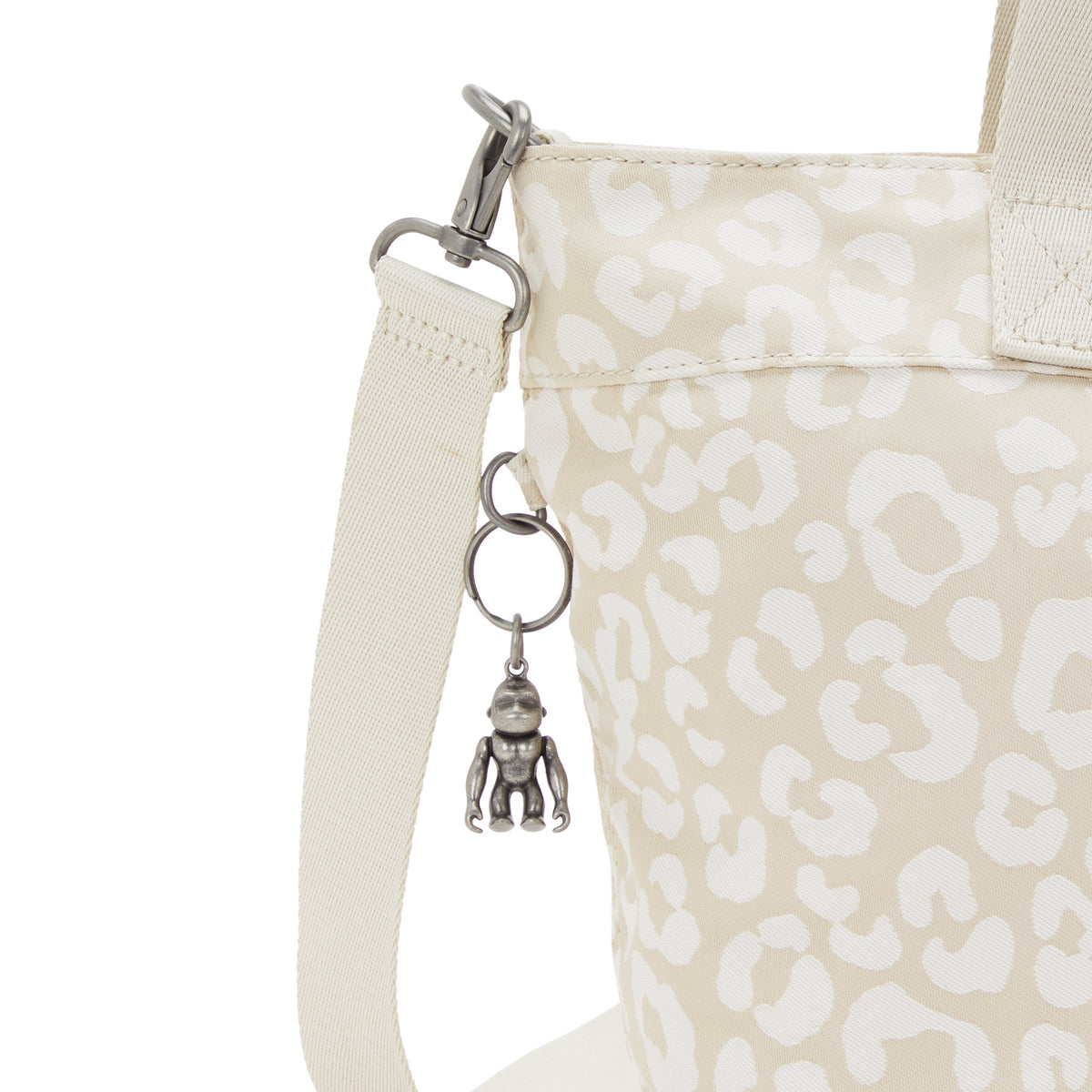 حقيبة KIPLING-Colissa S-Small (بحزام كتف قابل للفصل) - White Cheetah J-I7256-T8J