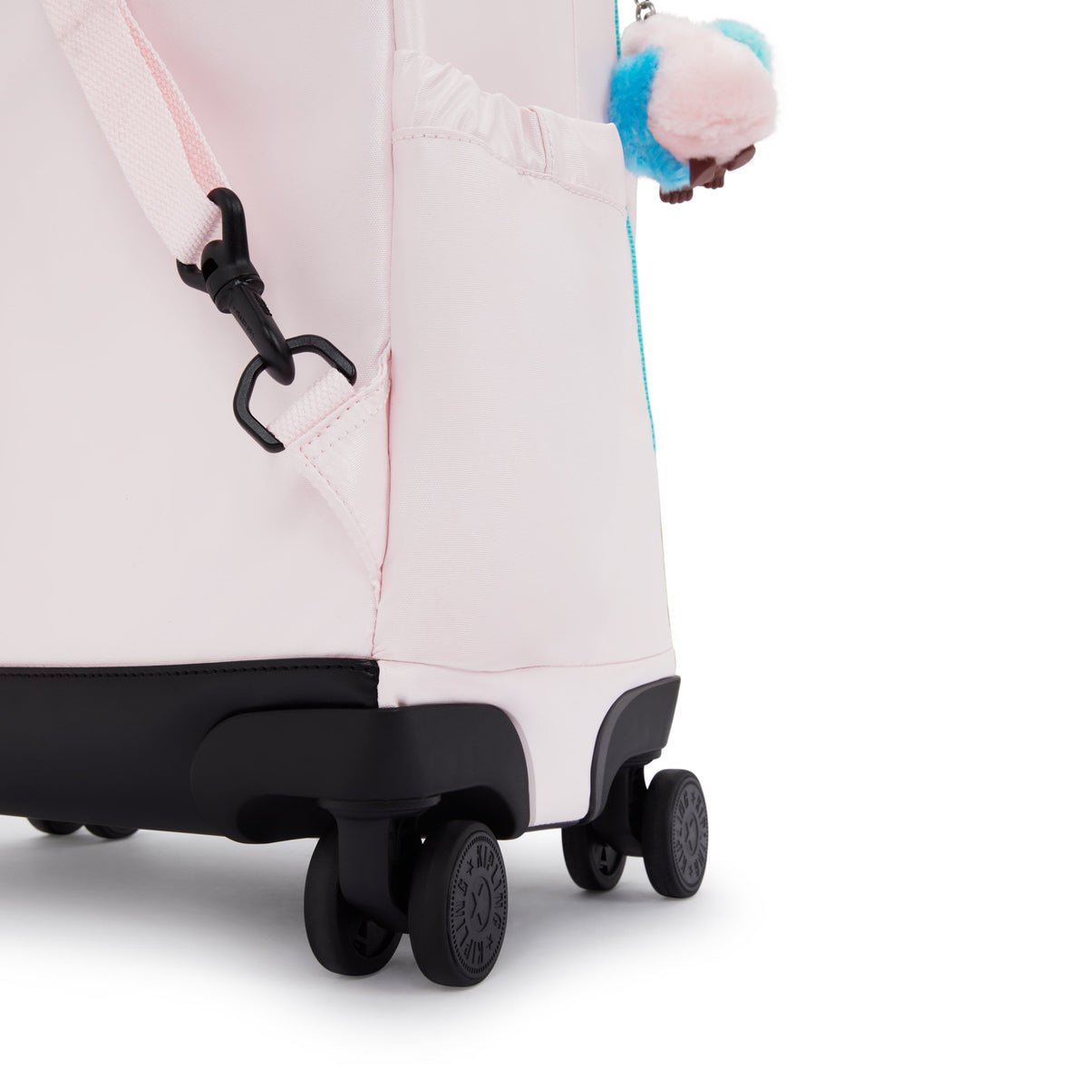 حقيبة ظهر Kipling New Zea Sea Pink Met كبيرة بعجلات مع حجرة للكمبيوتر المحمول I7267-52J