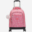 حقيبة ظهر KIPLING New Zea بعجلات كبيرة ولامعة بنقشة القطط (مع جيب للكمبيوتر المحمول) I7267-5FR