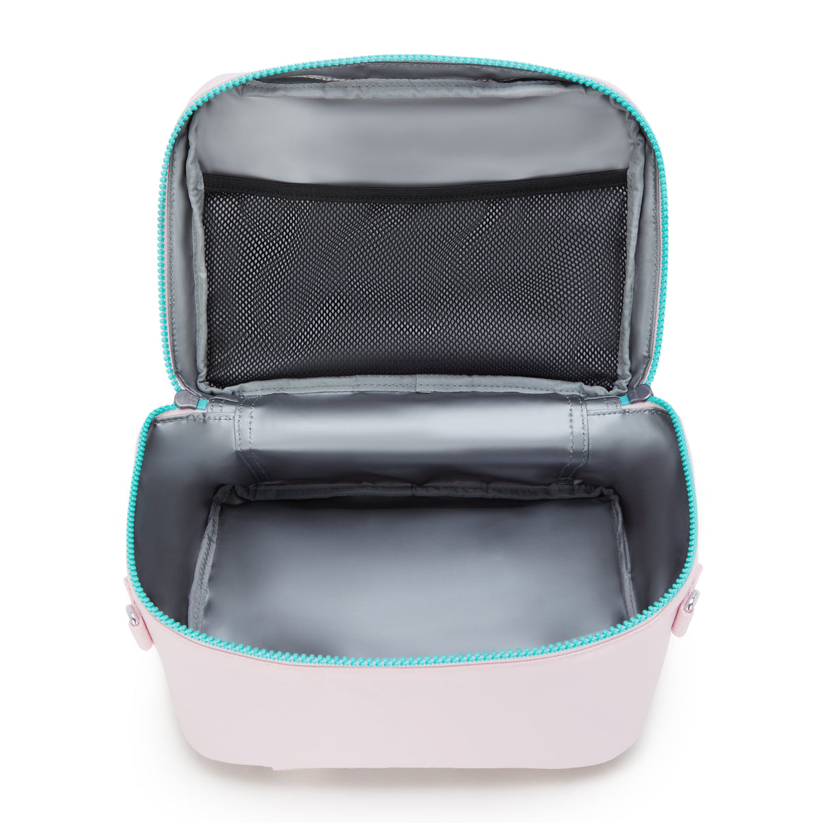 حقيبة غداء كبيرة Kipling Miyo Sea Pink Met مع جراب عربة I7363-52J
