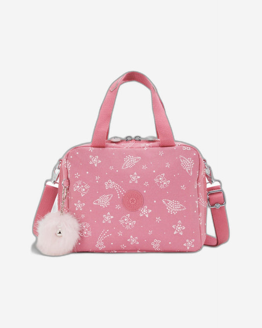 حقيبة غداء كبيرة KIPLING Miyo Glitter Cats (مع جيب ترولي) I7363-5FR