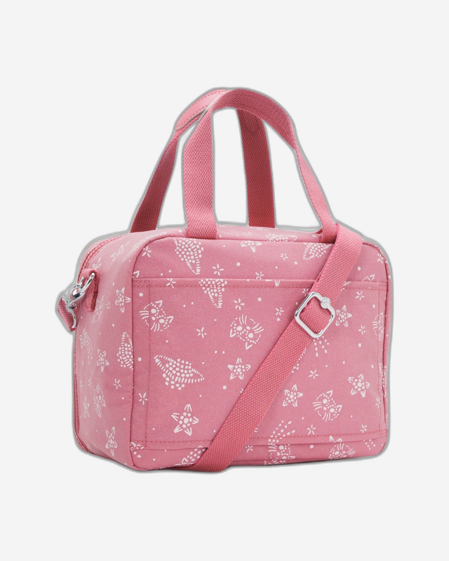 حقيبة غداء كبيرة KIPLING Miyo Glitter Cats (مع جيب ترولي) I7363-5FR