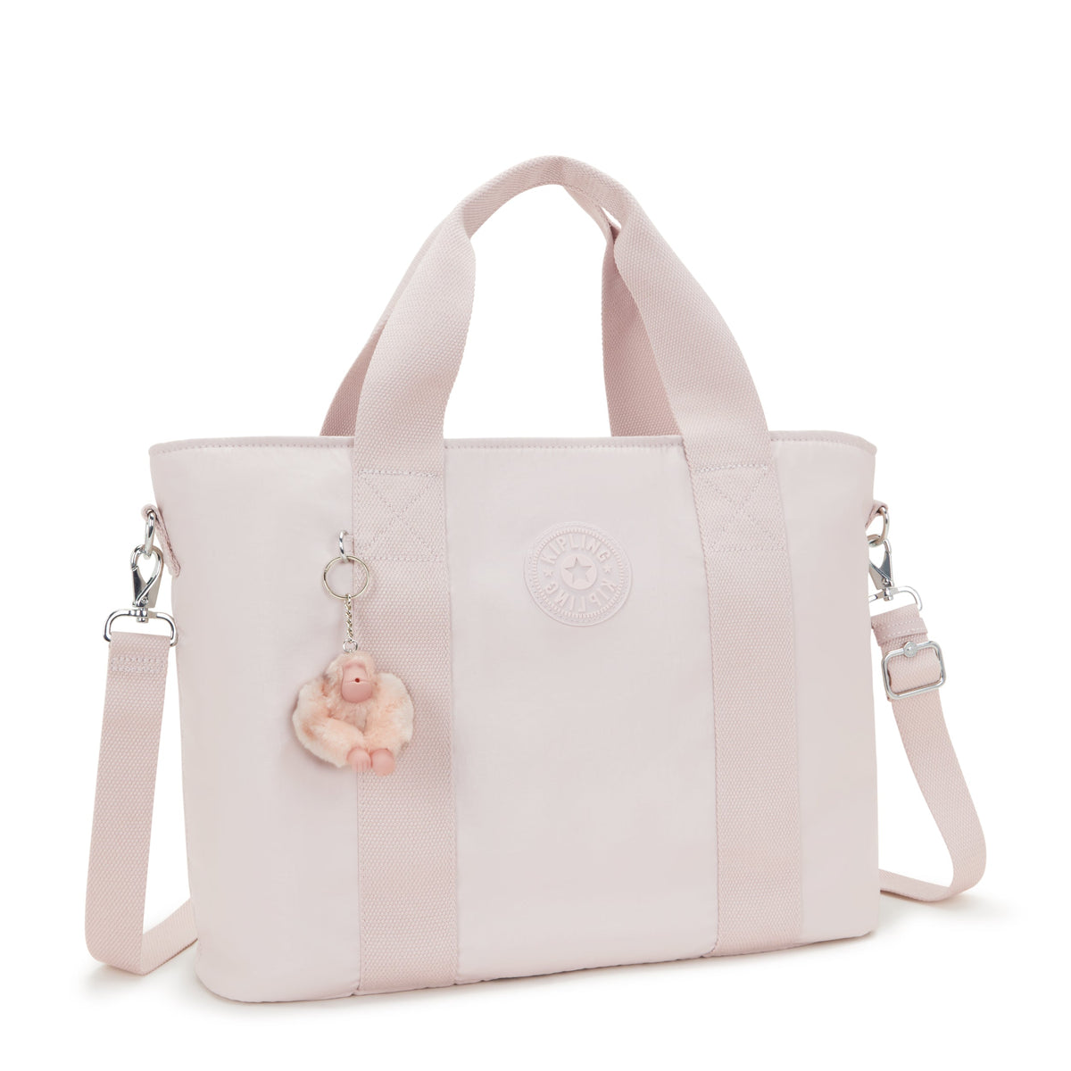 Kipling Minta L Pink Shine حقيبة حمل كبيرة I7447-3DZ