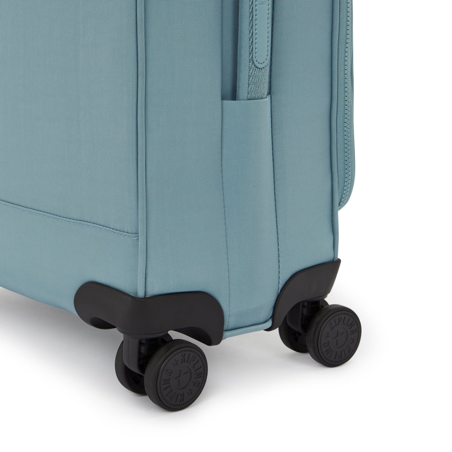 حقيبة سفر Kipling New Youri Spin S رمادية مريحة صغيرة بعجلات I7504-3NL