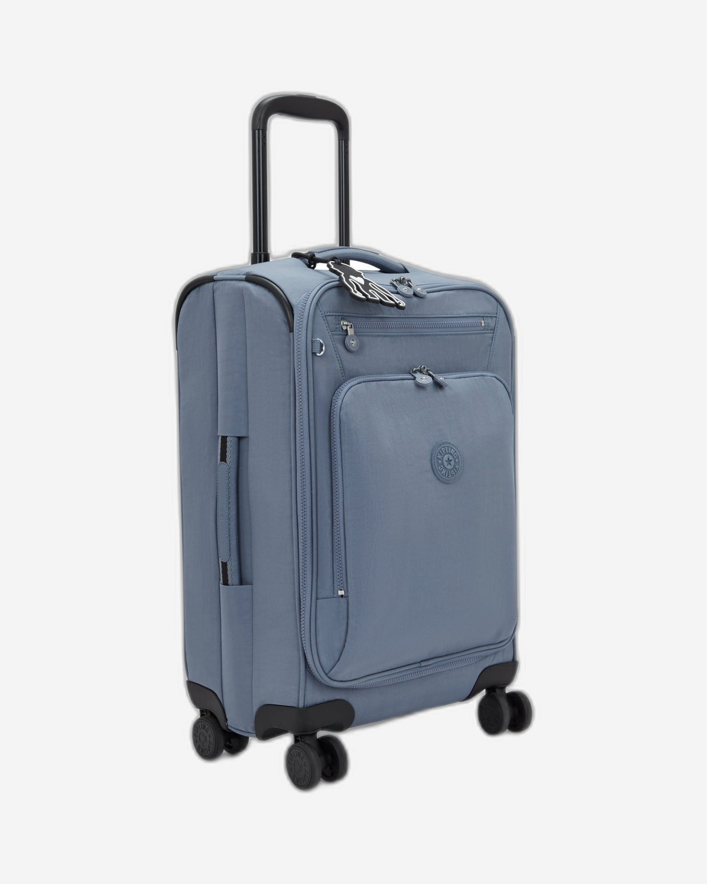 Kipling New Youri Spin S Blue Stone حقيبة سفر بعجلات صغيرة I7504-6FB