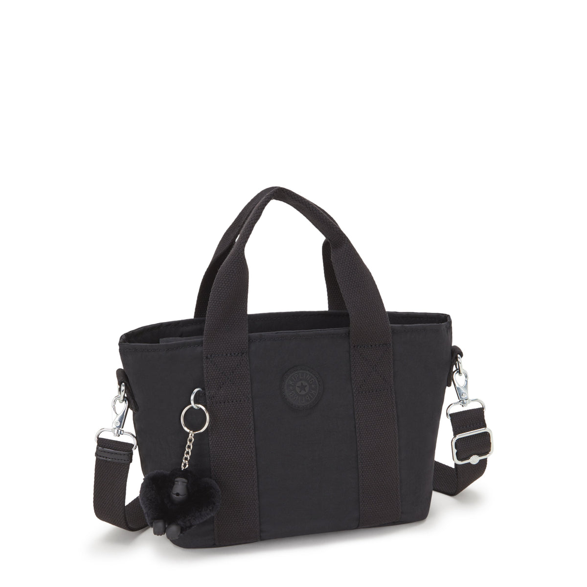 حقيبة كتف KIPLING Minta Black Noir صغيرة (مع حزام كتف قابل للإزالة) I7541-P39
