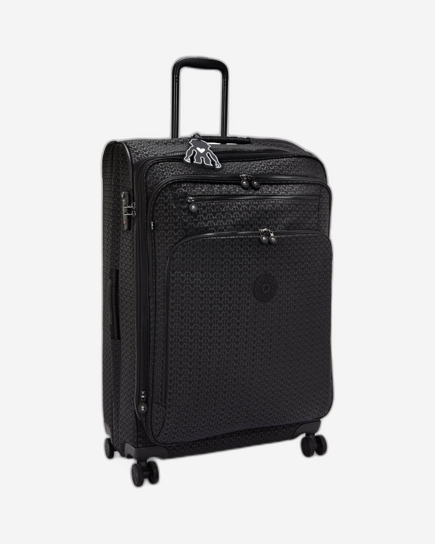 حقيبة سفر Kipling New Youri Spin Signature Emb كبيرة قابلة للتمدد C2I7572-K59