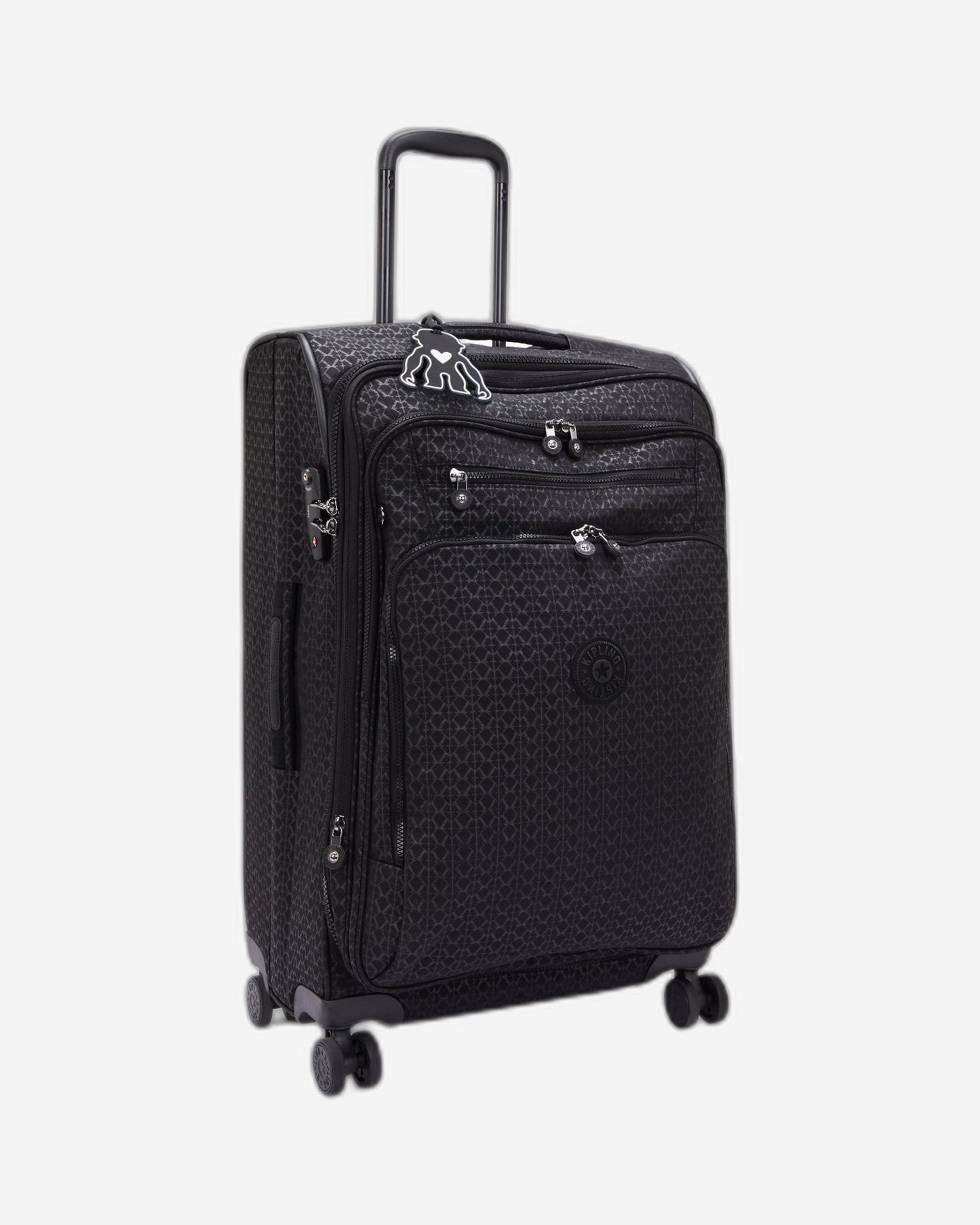 حقيبة Kipling New Youri Spin M Signature Emb متوسطة الحجم قابلة للتمدد C2I7575-K59