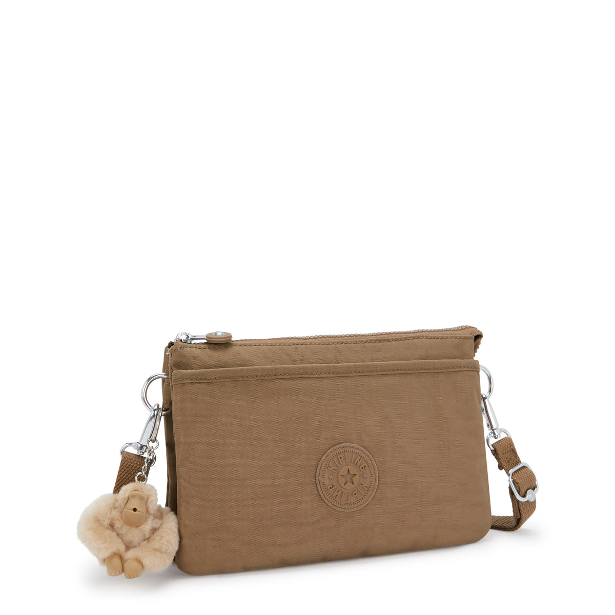 Kipling Riri Early Tan حقيبة كروس صغيرة (مع حزام كتف قابل للإزالة) I7590-7CN