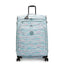 حقيبة سفر Kipling New Youri Spin L كبيرة قابلة للتمدد بعجلات I7640-3QN بنقشة أوراق النخيل