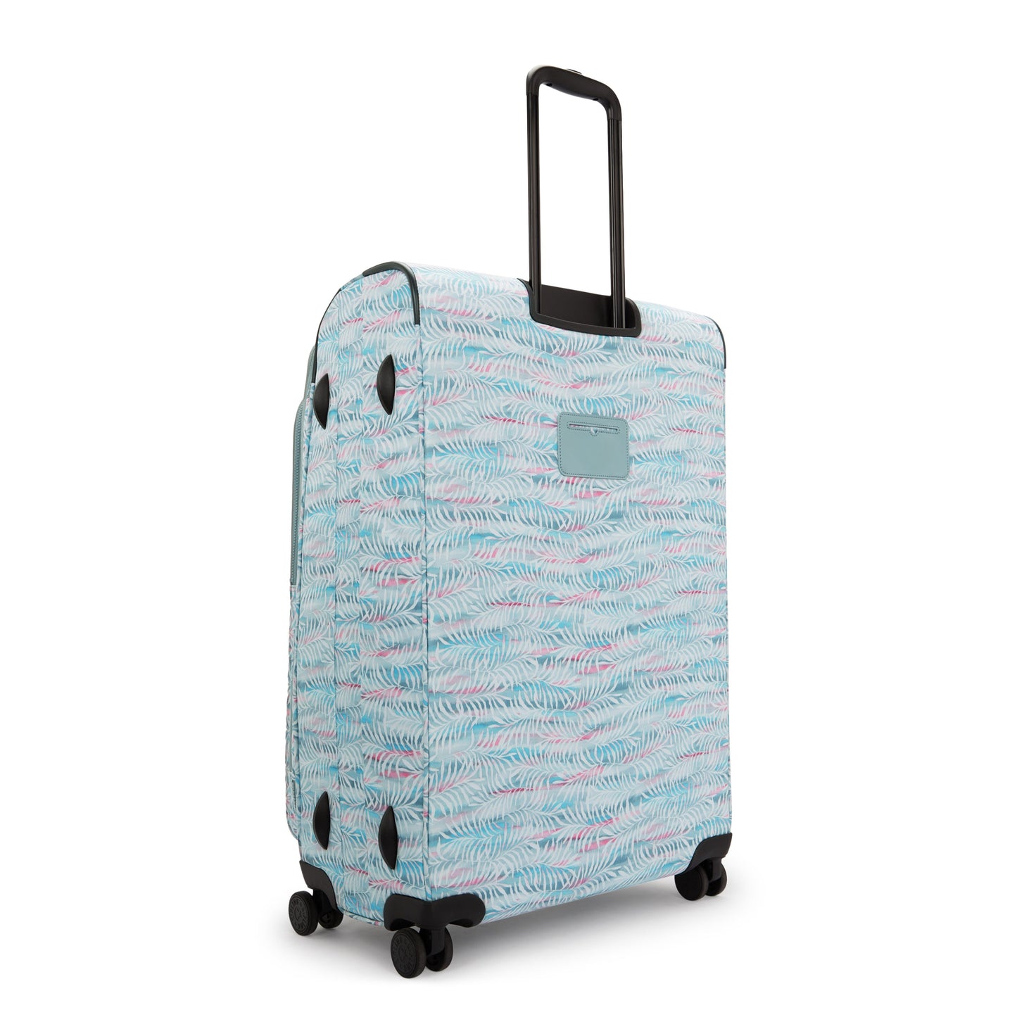 حقيبة سفر Kipling New Youri Spin L كبيرة قابلة للتمدد بعجلات I7640-3QN بنقشة أوراق النخيل