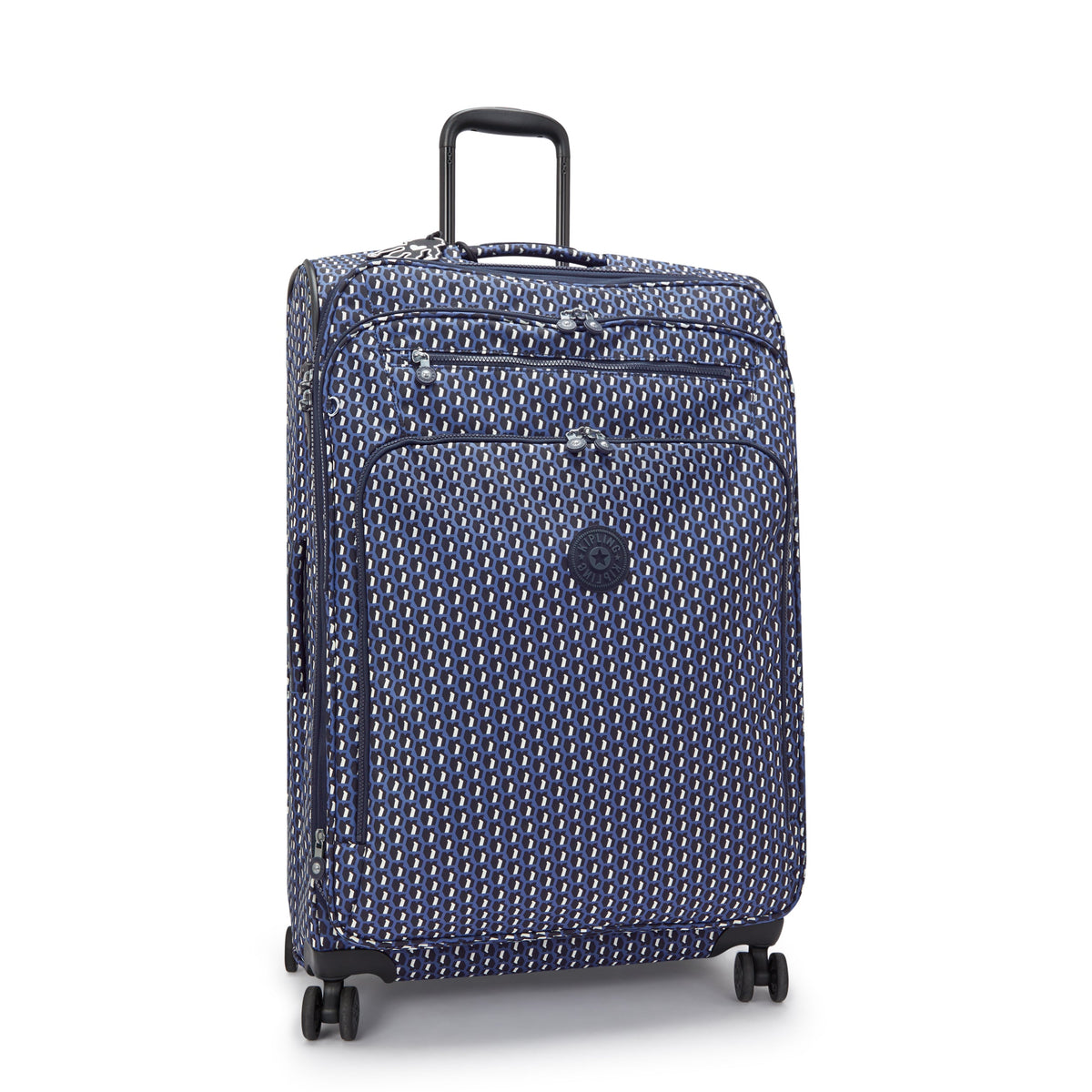 حقيبة Kipling New Youri Spin L 3D K زرقاء كبيرة قابلة للتمدد I7640-4JS
