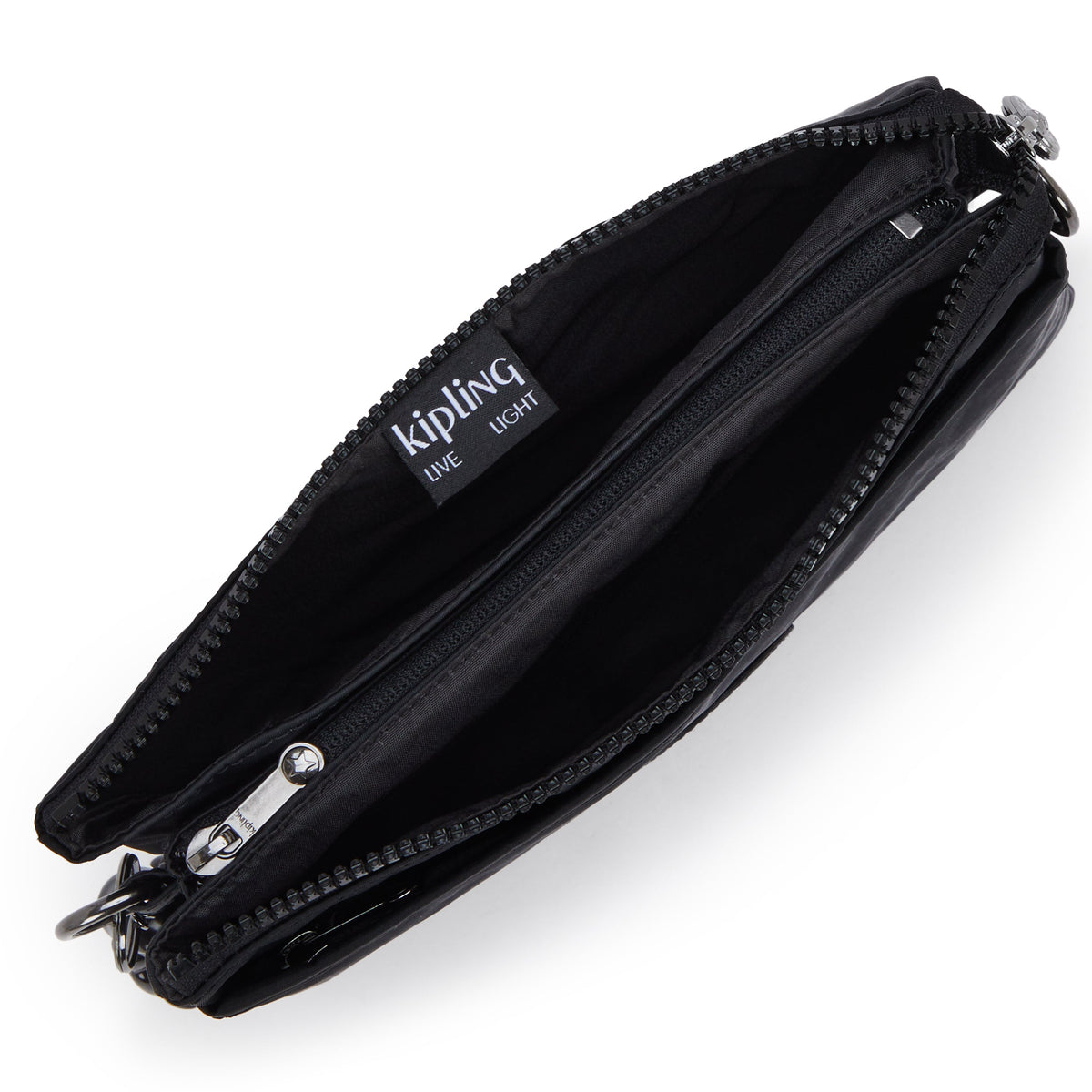 Kipling Riri Infinite Black حقيبة كتف صغيرة (مع حزام كتف قابل للإزالة) I7679-2EN