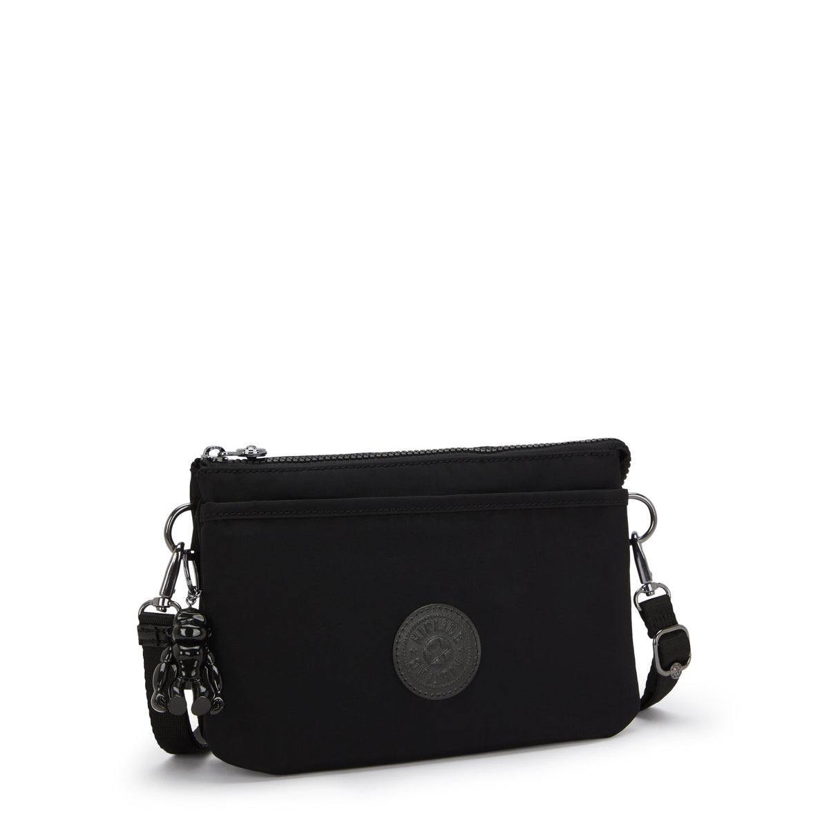 Kipling Riri Infinite Black حقيبة كتف صغيرة (مع حزام كتف قابل للإزالة) I7679-2EN