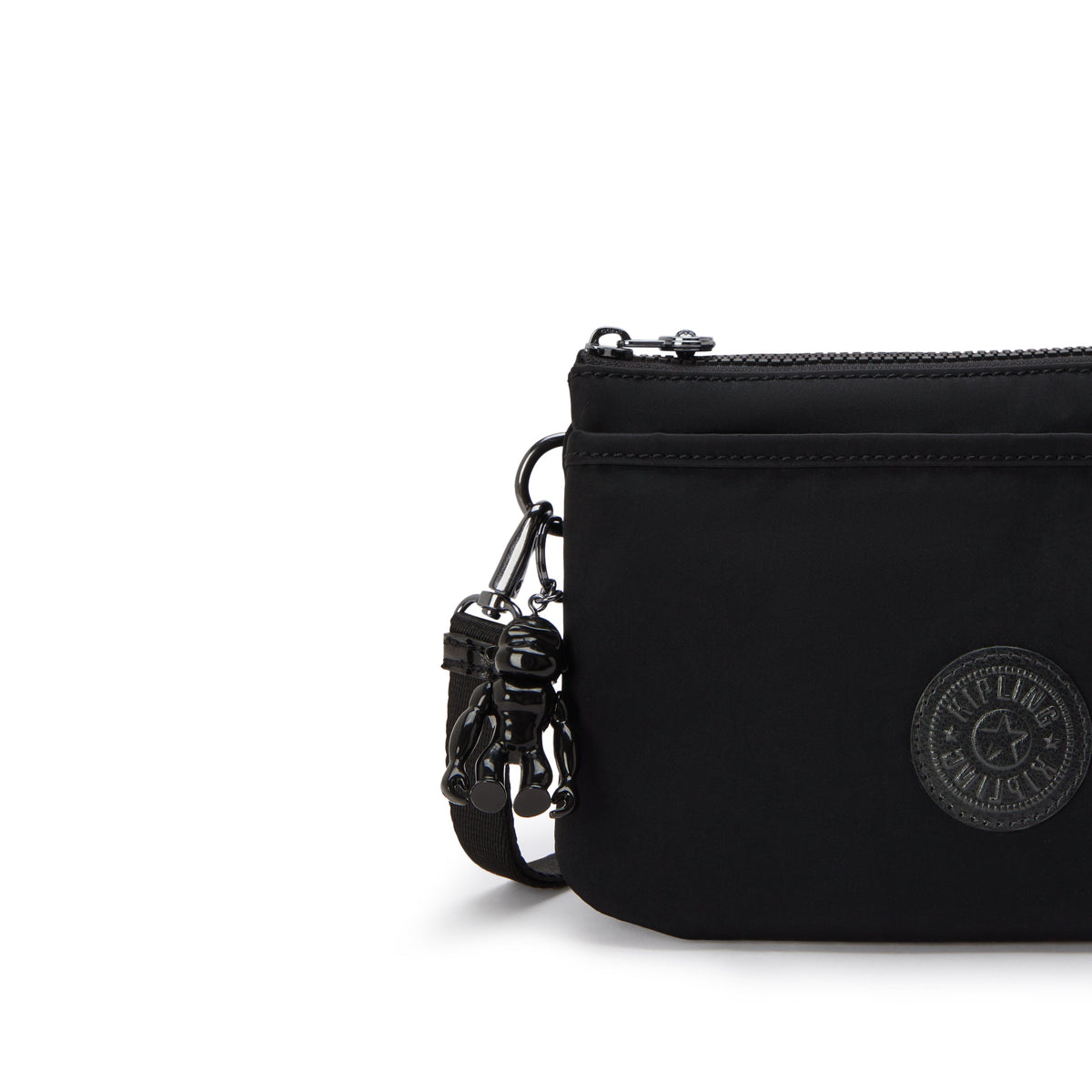 Kipling Riri Infinite Black حقيبة كتف صغيرة (مع حزام كتف قابل للإزالة) I7679-2EN
