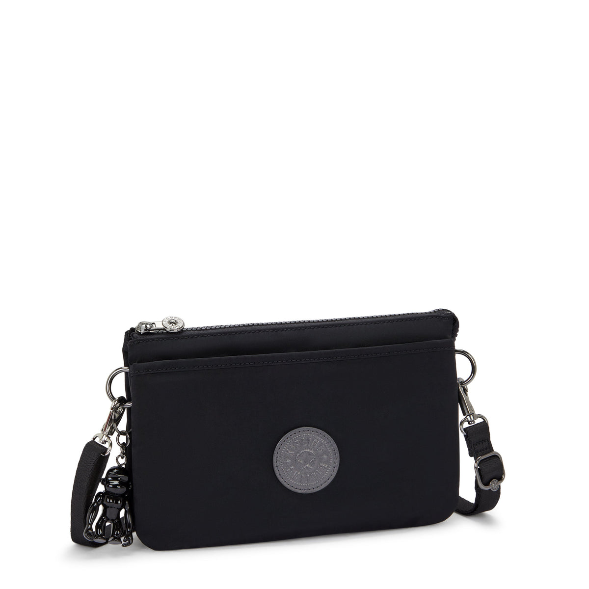 Kipling Riri Infinite Black حقيبة كتف صغيرة (مع حزام كتف قابل للإزالة) I7679-2EN