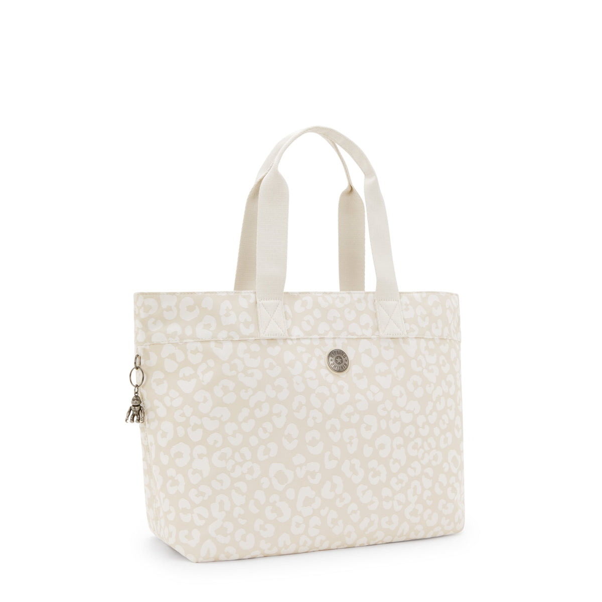 حقيبة KIPLING-Colissa-كبيرة مع حجرة للكمبيوتر المحمول-White Cheetah J-I7688-T8J