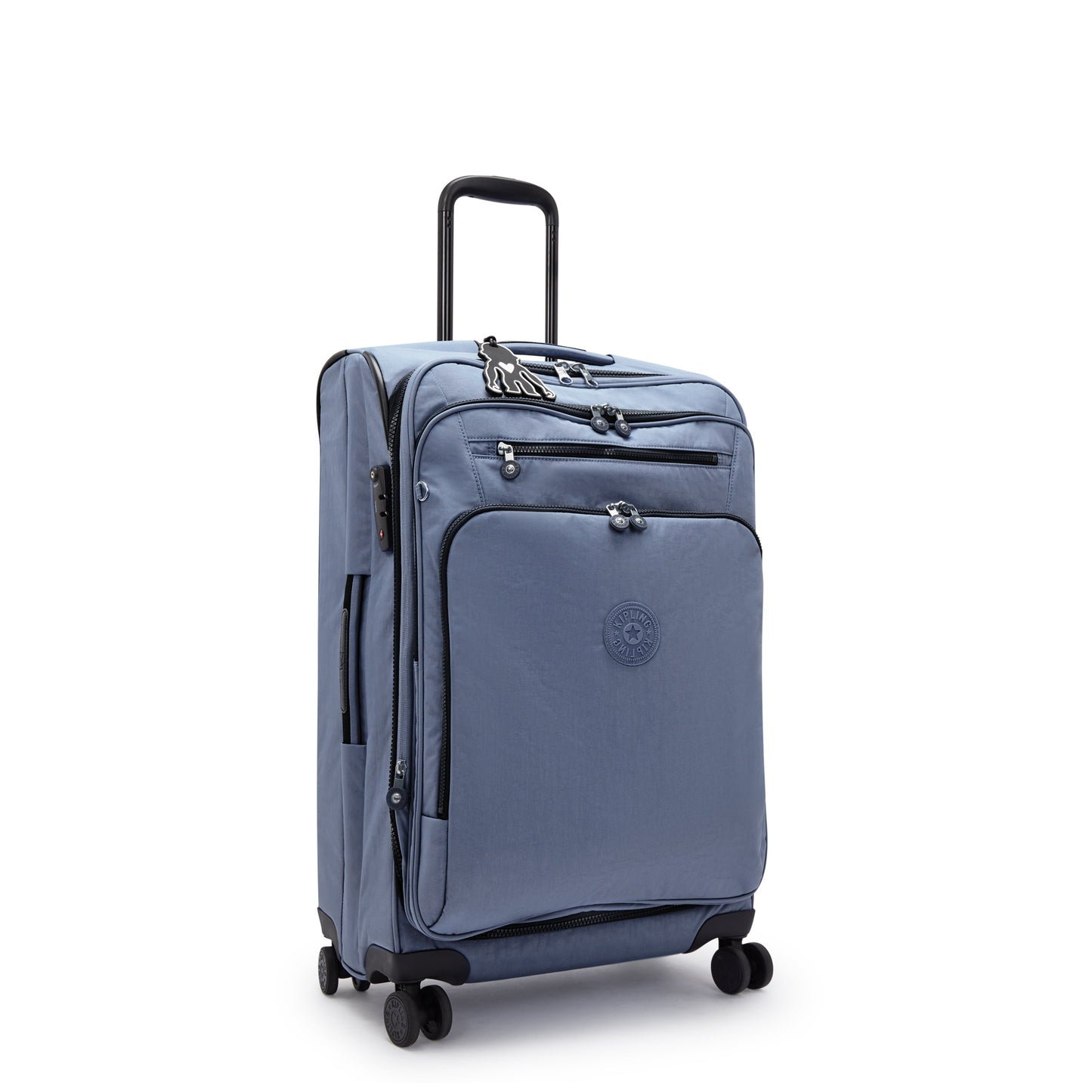 حقيبة Kipling New Youri Spin M Blue Lover متوسطة الحجم قابلة للتمدد I7706-56V