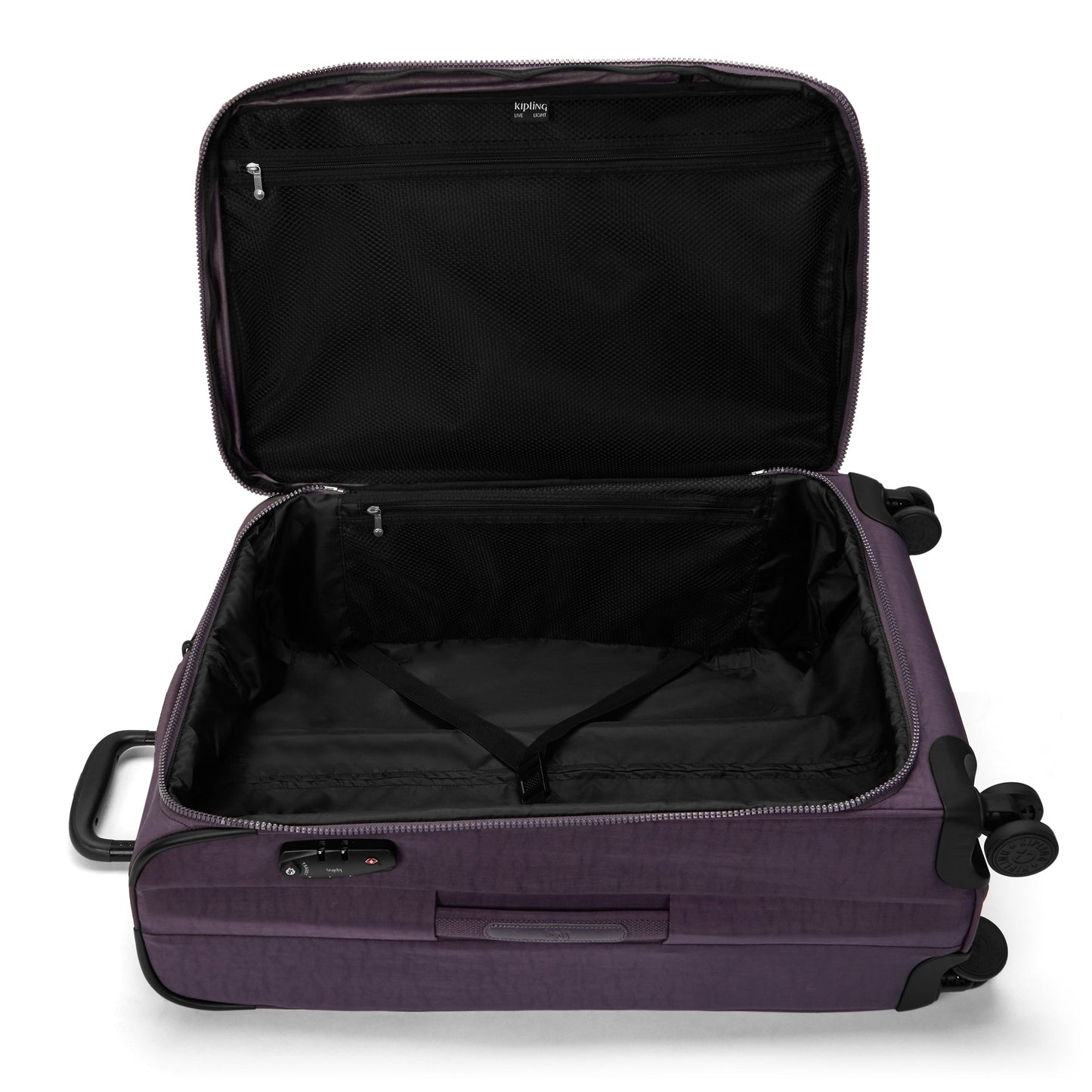 حقيبة Kipling New Youri Spin M Ultimate Plum متوسطة الحجم قابلة للتمدد I7706-67U