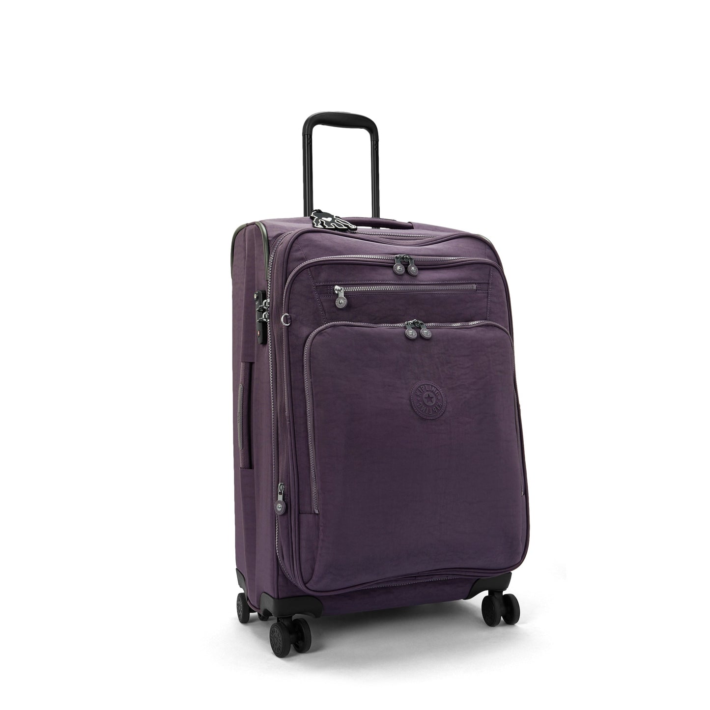 حقيبة Kipling New Youri Spin M Ultimate Plum متوسطة الحجم قابلة للتمدد I7706-67U
