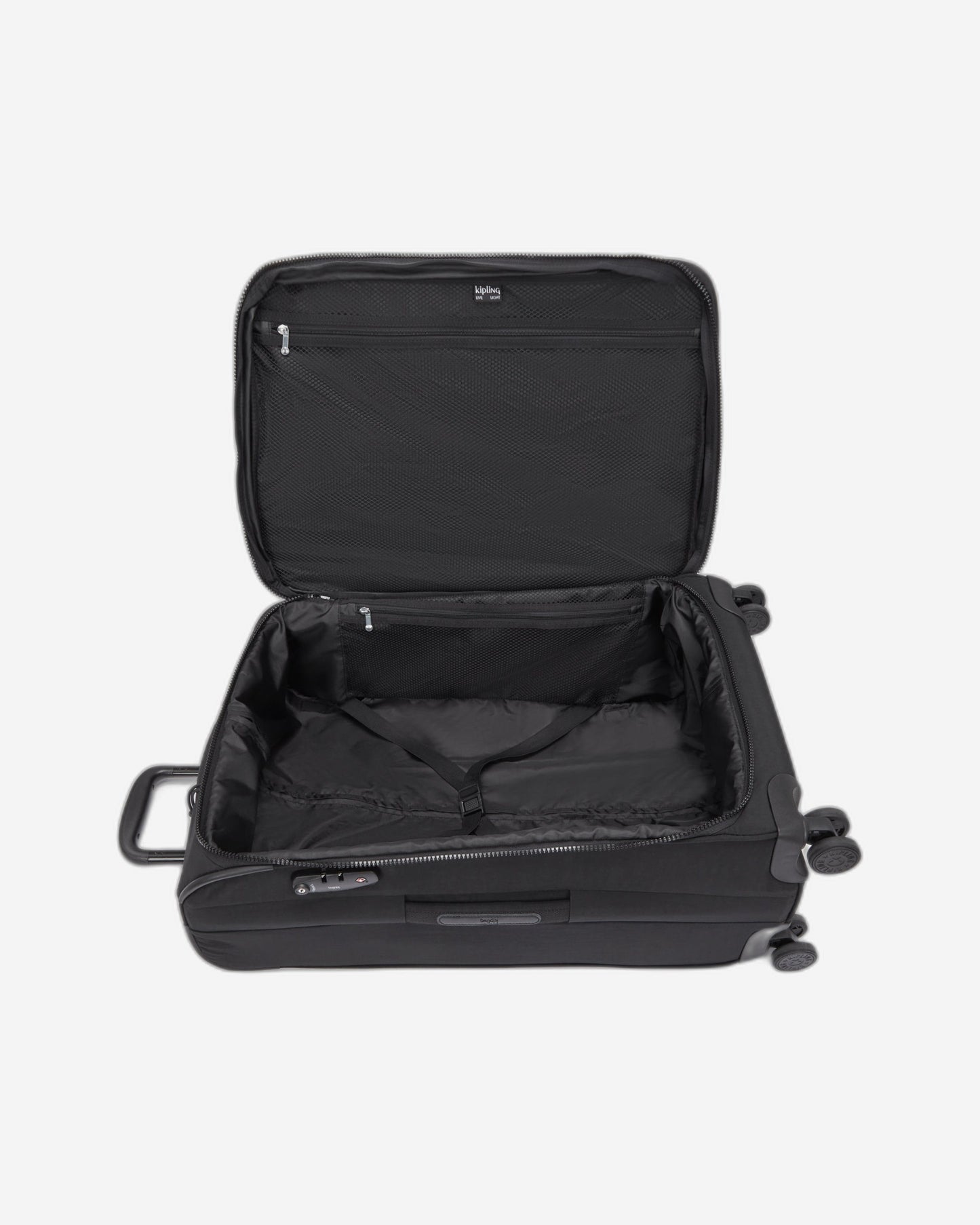 حقيبة Kipling New Youri Spin M سوداء متوسطة الحجم قابلة للتمدد C2I7706-P39