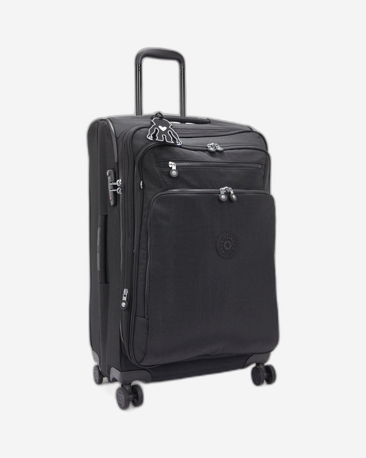 حقيبة Kipling New Youri Spin M سوداء متوسطة الحجم قابلة للتمدد C2I7706-P39